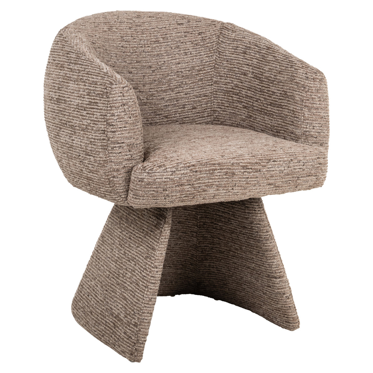 Richmond Interiors Esszimmerstuhl Quiriro mocca linear swivel Richmond Interiors