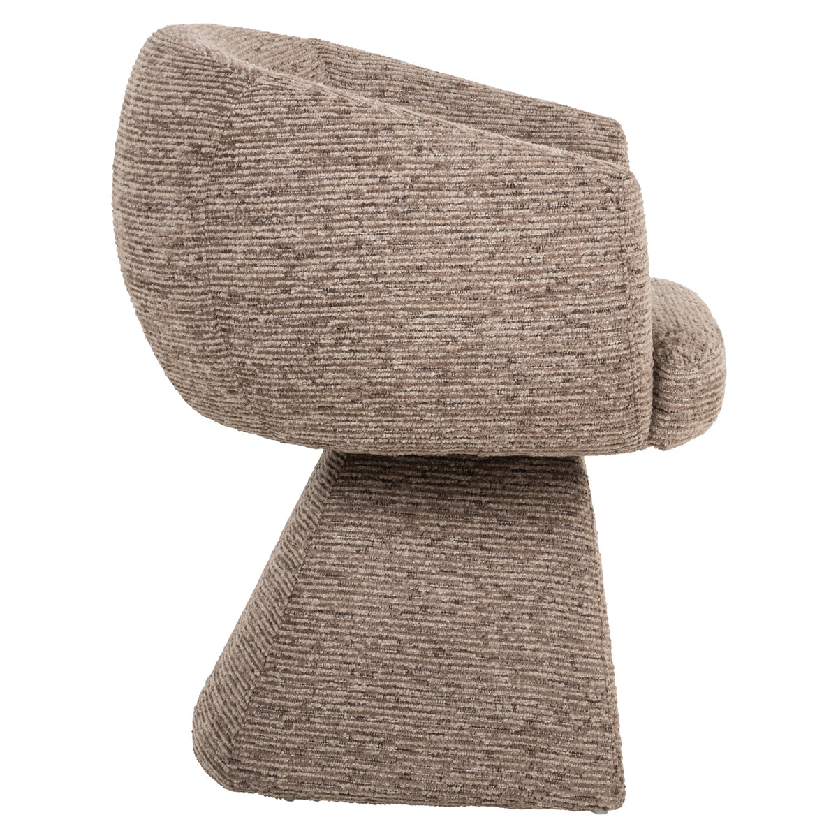 Richmond Interiors Esszimmerstuhl Quiriro mocca linear swivel Richmond Interiors