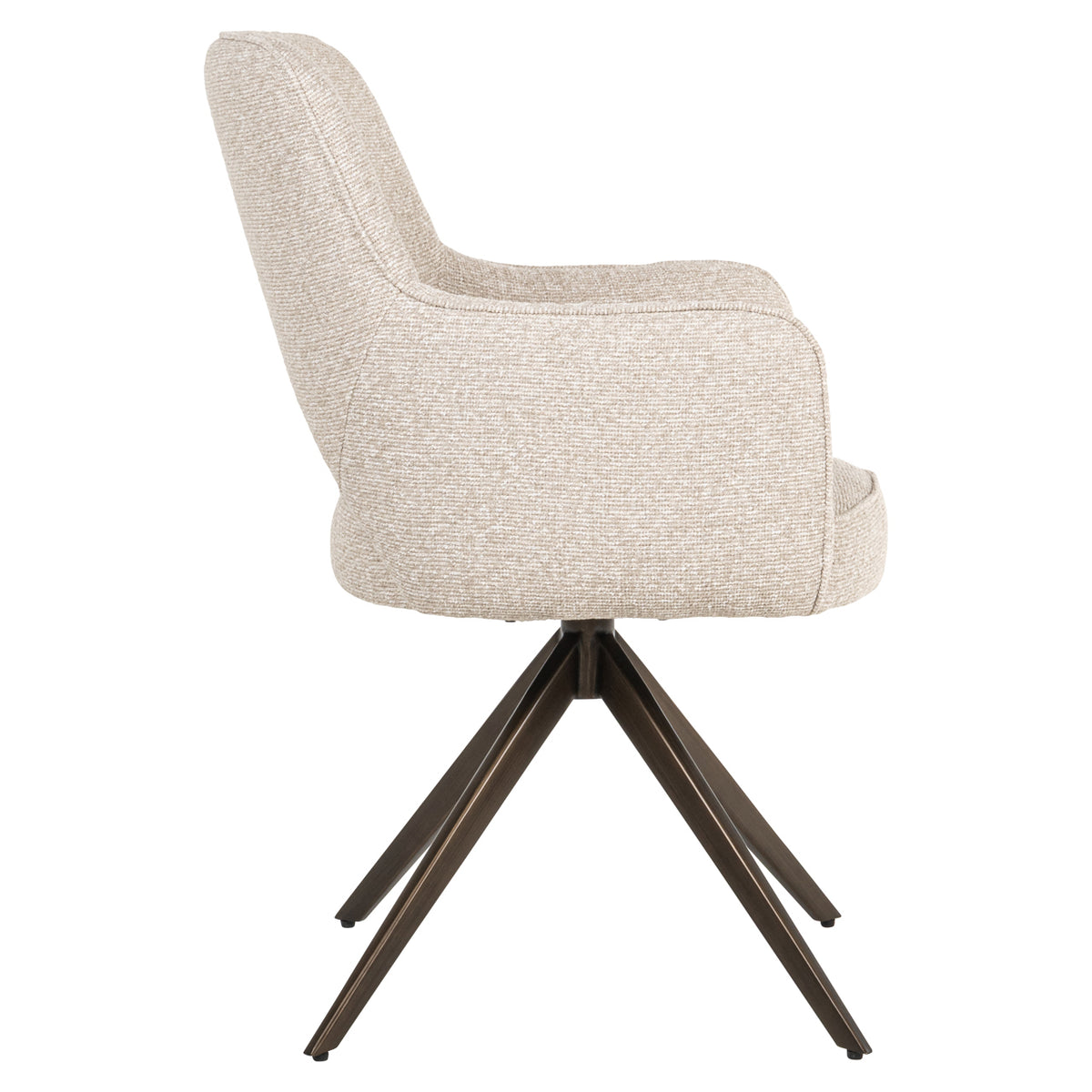 Richmond Interiors Esszimmerstuhl Ginerva biscotti swivel Richmond Interiors