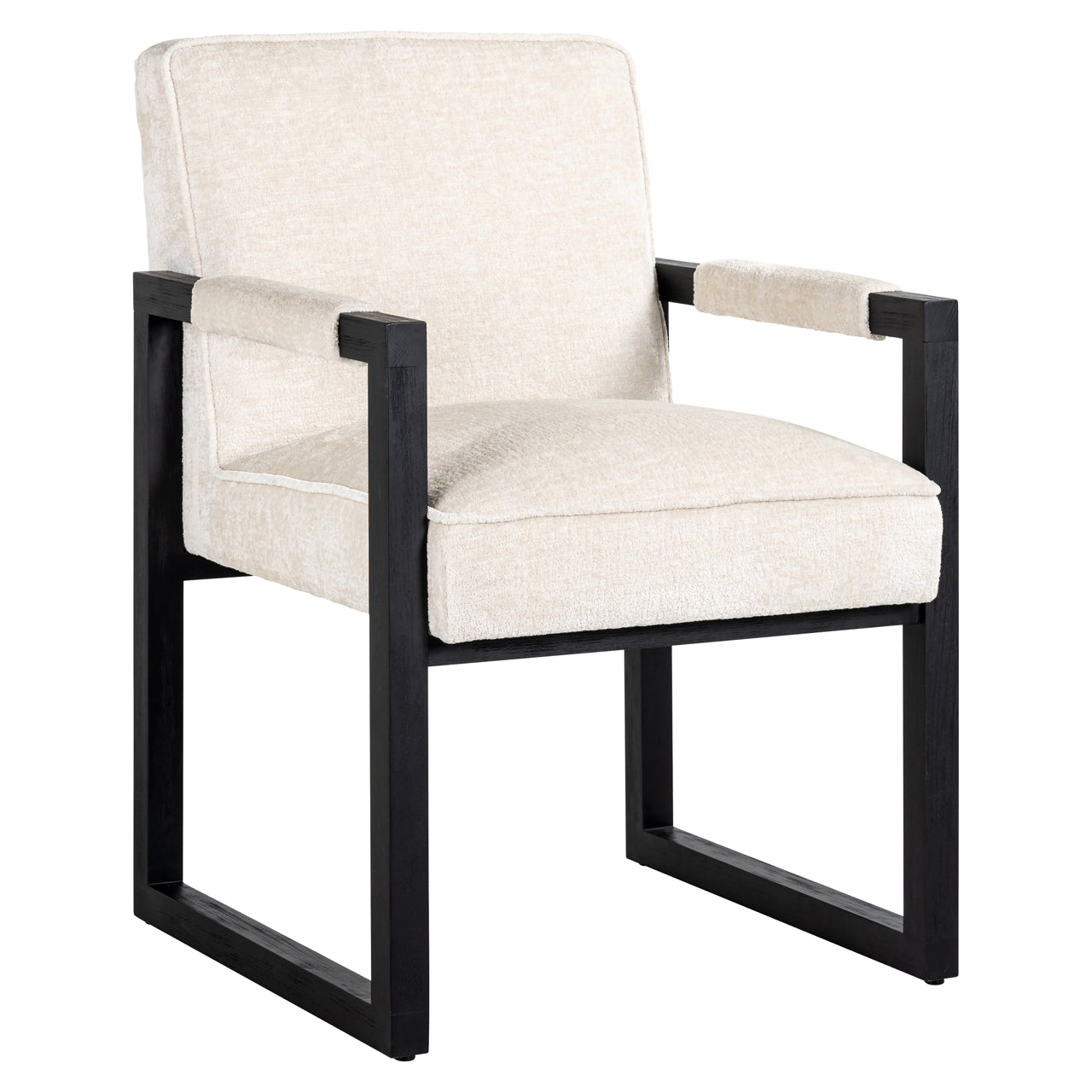Richmond Interiors Esszimmerstuhl Beck white chenille Esszimmerstuhl Richmond Interiors