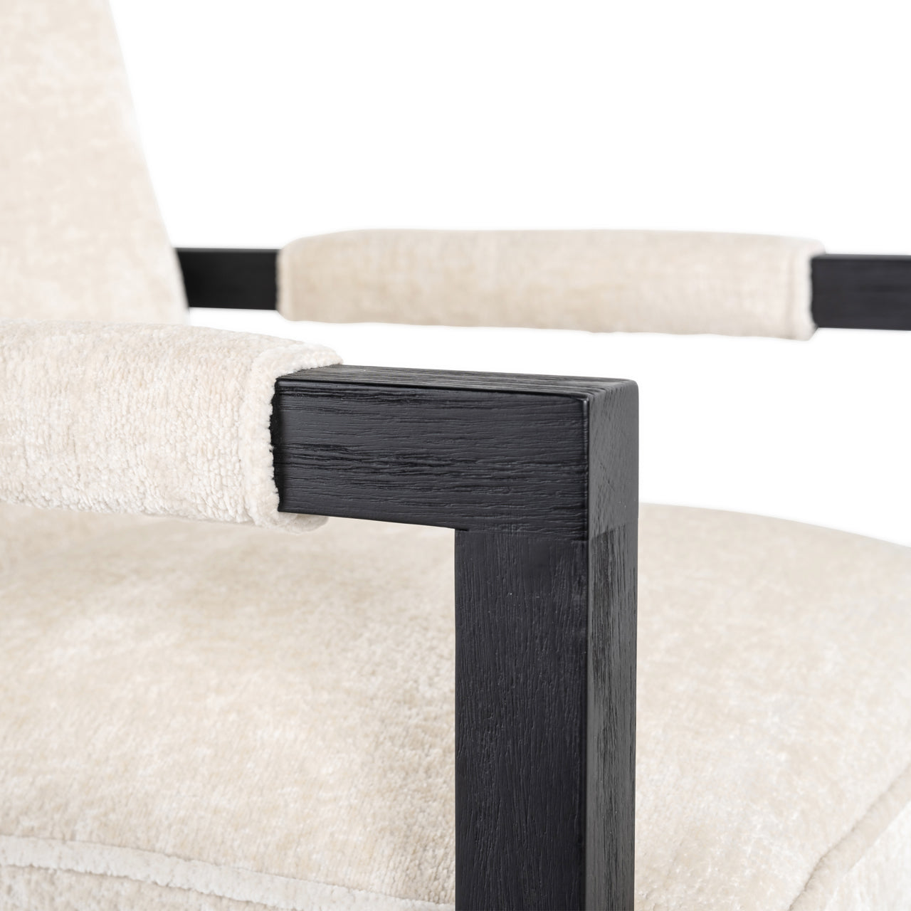 Richmond Interiors Esszimmerstuhl Beck white chenille Esszimmerstuhl Richmond Interiors