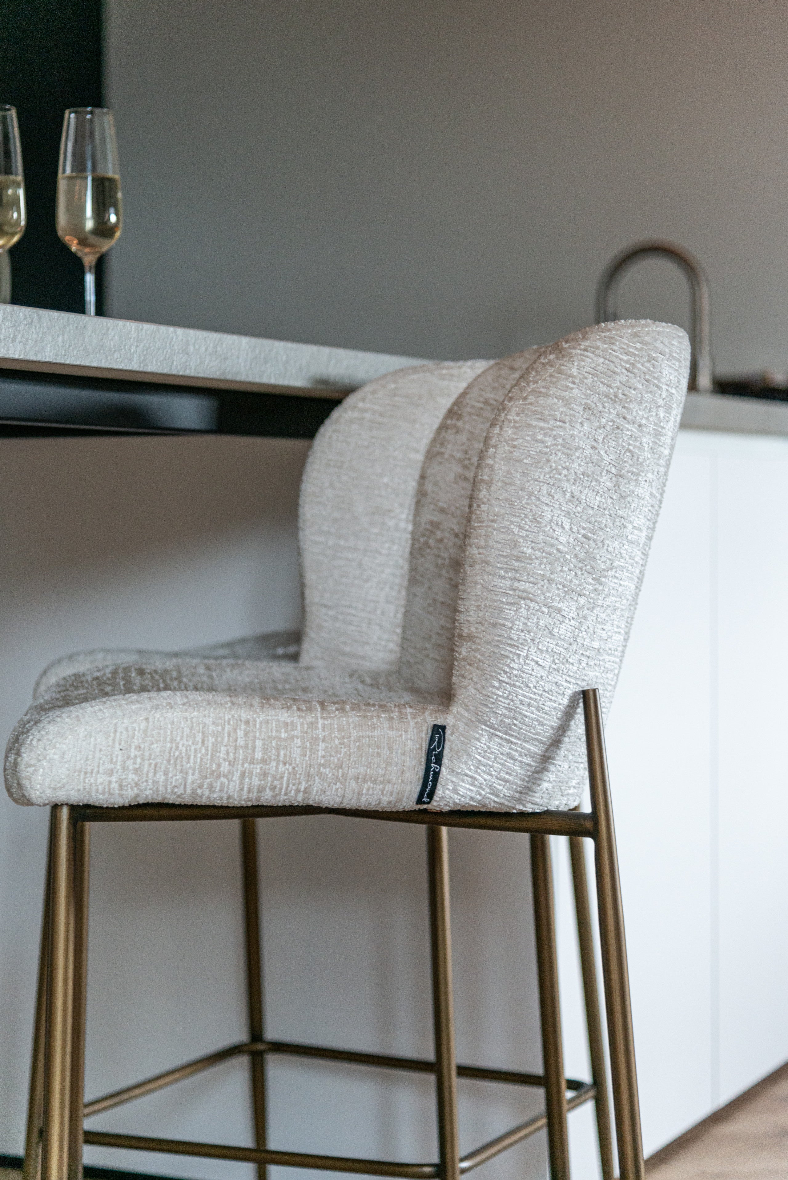 Richmond Interiors Thekenstuhl Darby cream fusion Thekenstuhl Richmond Interiors