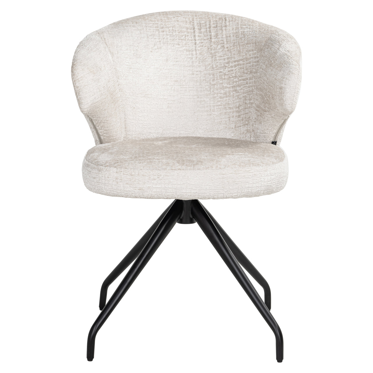 Richmond Interiors Esszimmerstuhl Milly cream fusion swivel