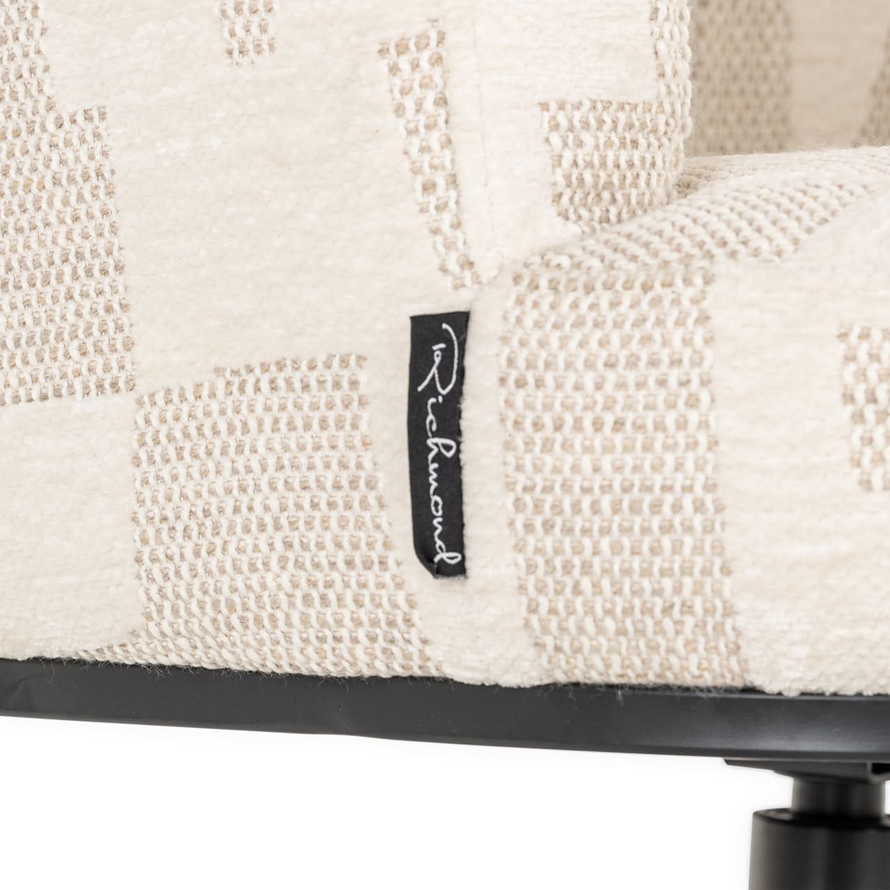 Richmond Interiors Drehsessel Cheyenne – Beige Graffic mit 360° Funktion Esszimmerstühle Richmond Interiors