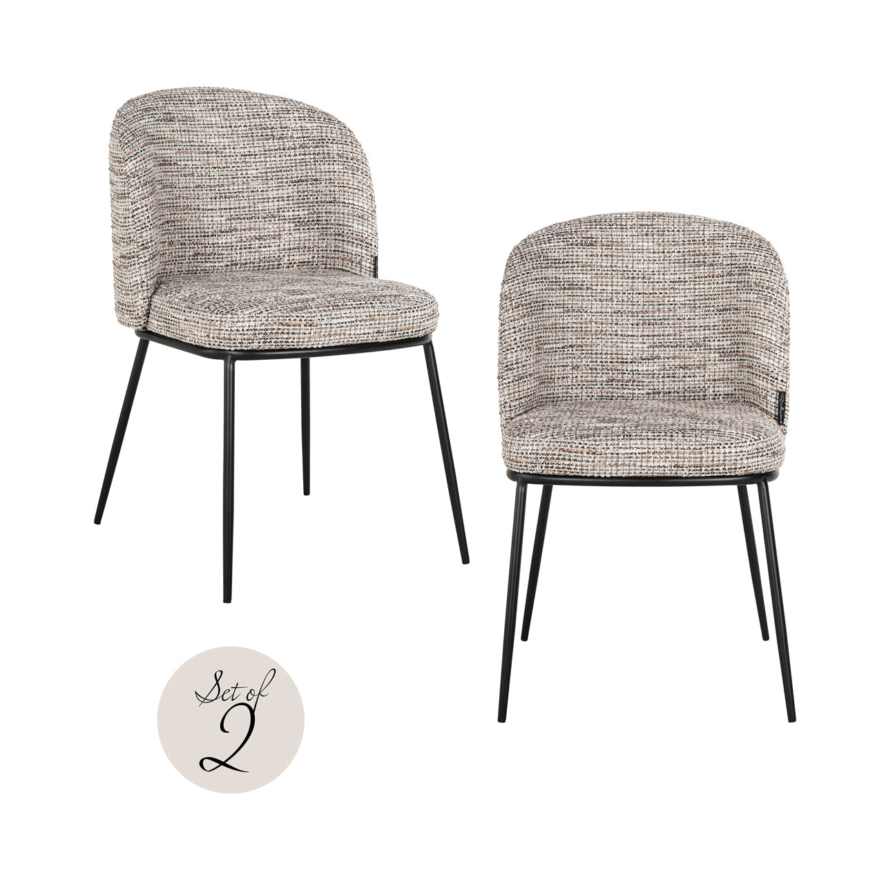 Richmond Interiors Esszimmerstuhl Elvi trendy nature fire retardant (Set of 2) Esszimmerstuhl Richmond Interiors