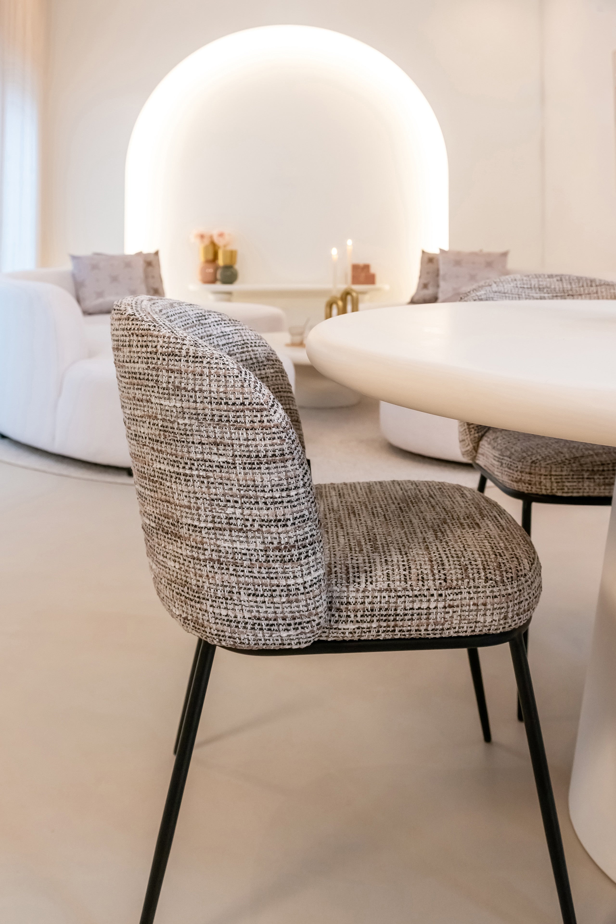 Richmond Interiors Esszimmerstuhl Elvi mocca chunky fire retardant (Set of 2) Esszimmerstuhl Richmond Interiors