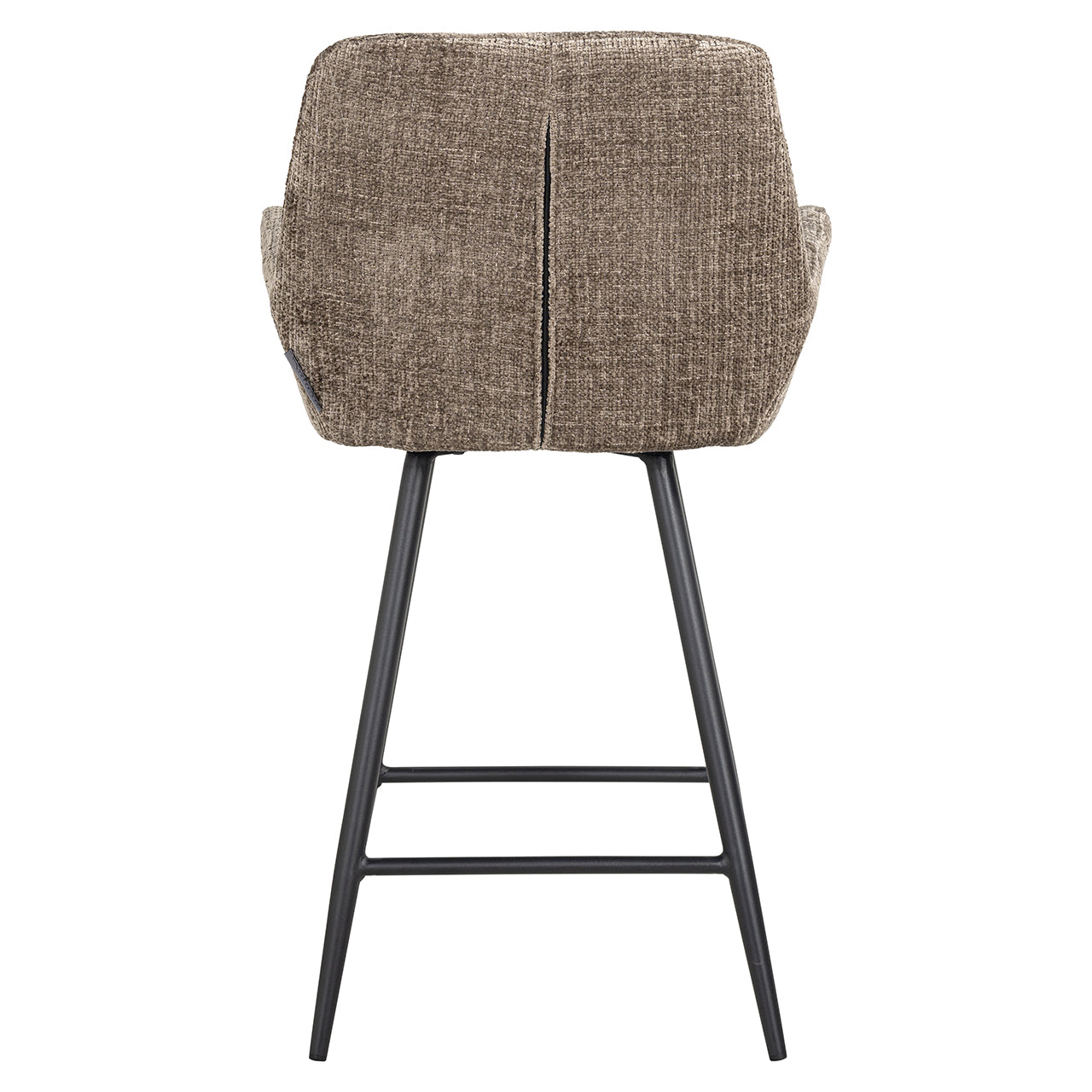 Richmond Interiors - 2er-Set Barhocker Linsey stone Chenille Barhocker Richmond Interiors