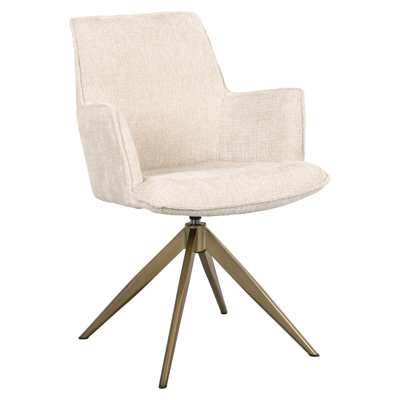 Richmond Interiors Esszimmerstuhl Dakota niagara beige swivel with arm Esszimmerstuhl Richmond Interiors