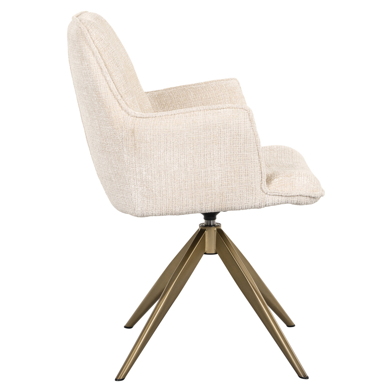 Richmond Interiors Esszimmerstuhl Dakota niagara beige swivel with arm Esszimmerstuhl Richmond Interiors