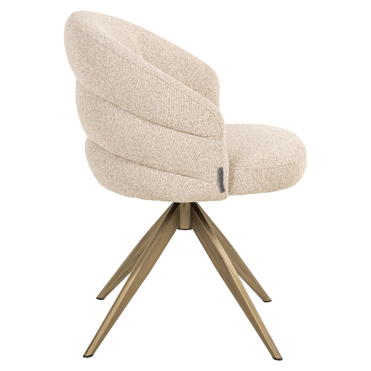 Richmond Interiors Esszimmerstuhl Zendaya biscotti swivel fire retardant Richmond Interiors