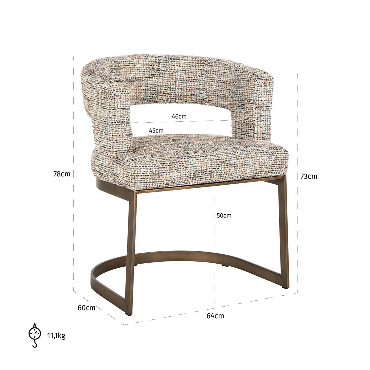 Richmond Interiors Esszimmerstuhl Ellis trendy nature Richmond Interiors