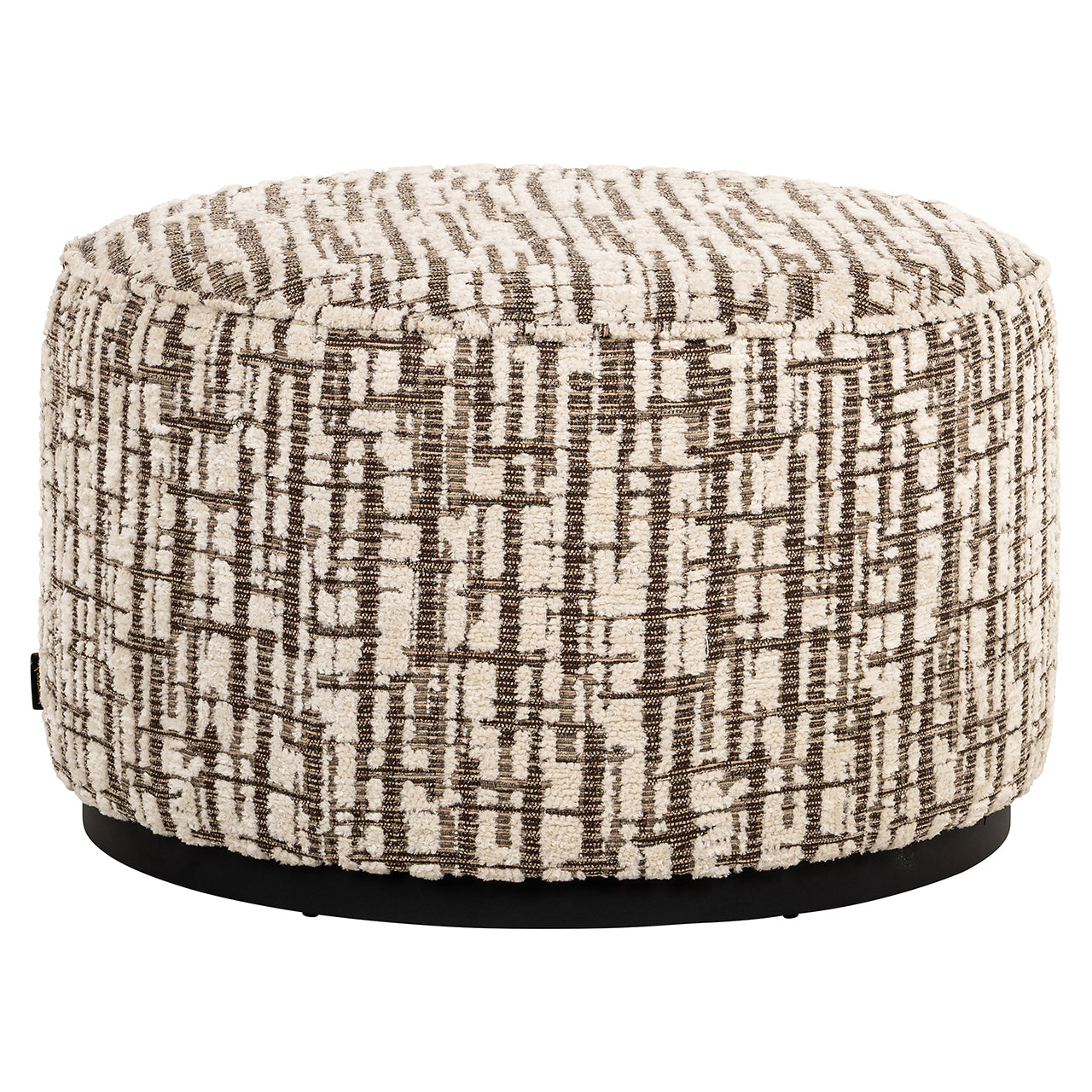 Richmond Interiors Hocker Lexie – Dalia Cream (Ø70) Pouf rund Richmond Interiors