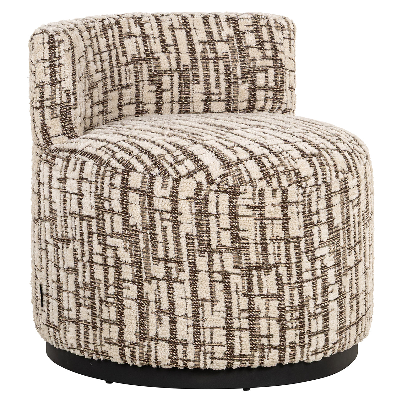 Richmond Interiors Stuhl Franny – Dalia Cream Pouf rund Richmond Interiors