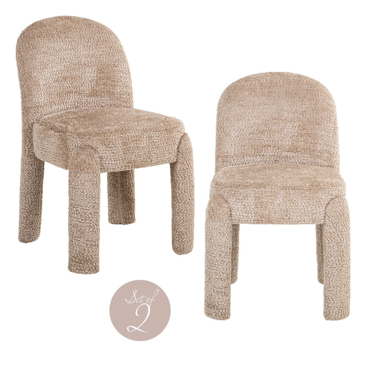 Richmond Interiors Esszimmerstuhl Brandi lovely beige (Set of 2) Esszimmerstuhl Richmond Interiors
