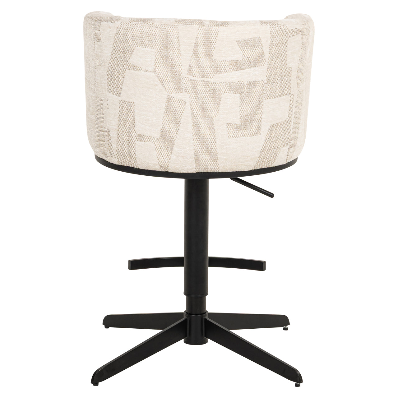 Richmond Interiors Barhocker Cheyenne beige graffic swivel Barhocker Richmond Interiors