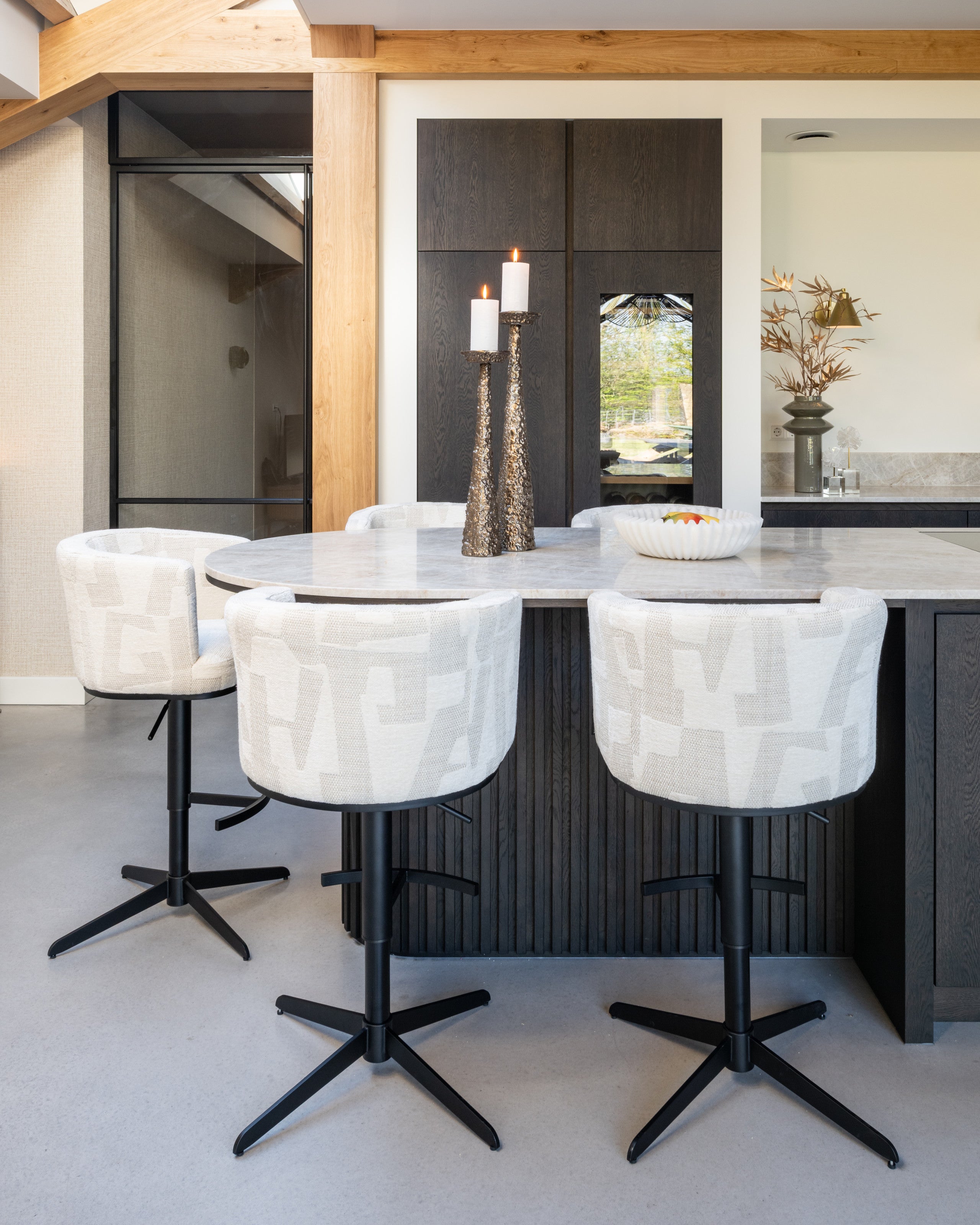 Richmond Interiors Kerzenhalter Moan brushed gold large Kerzenhalter Richmond Interiors