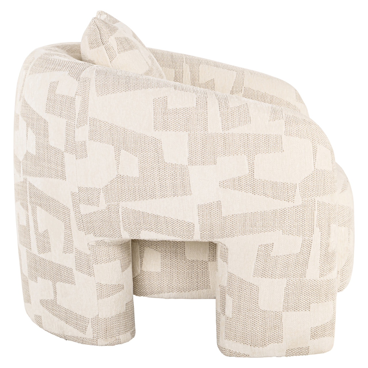 Richmond Interiors Lounge Stuhl Tuscany beige graffic Lounge Stuhl Richmond Interiors
