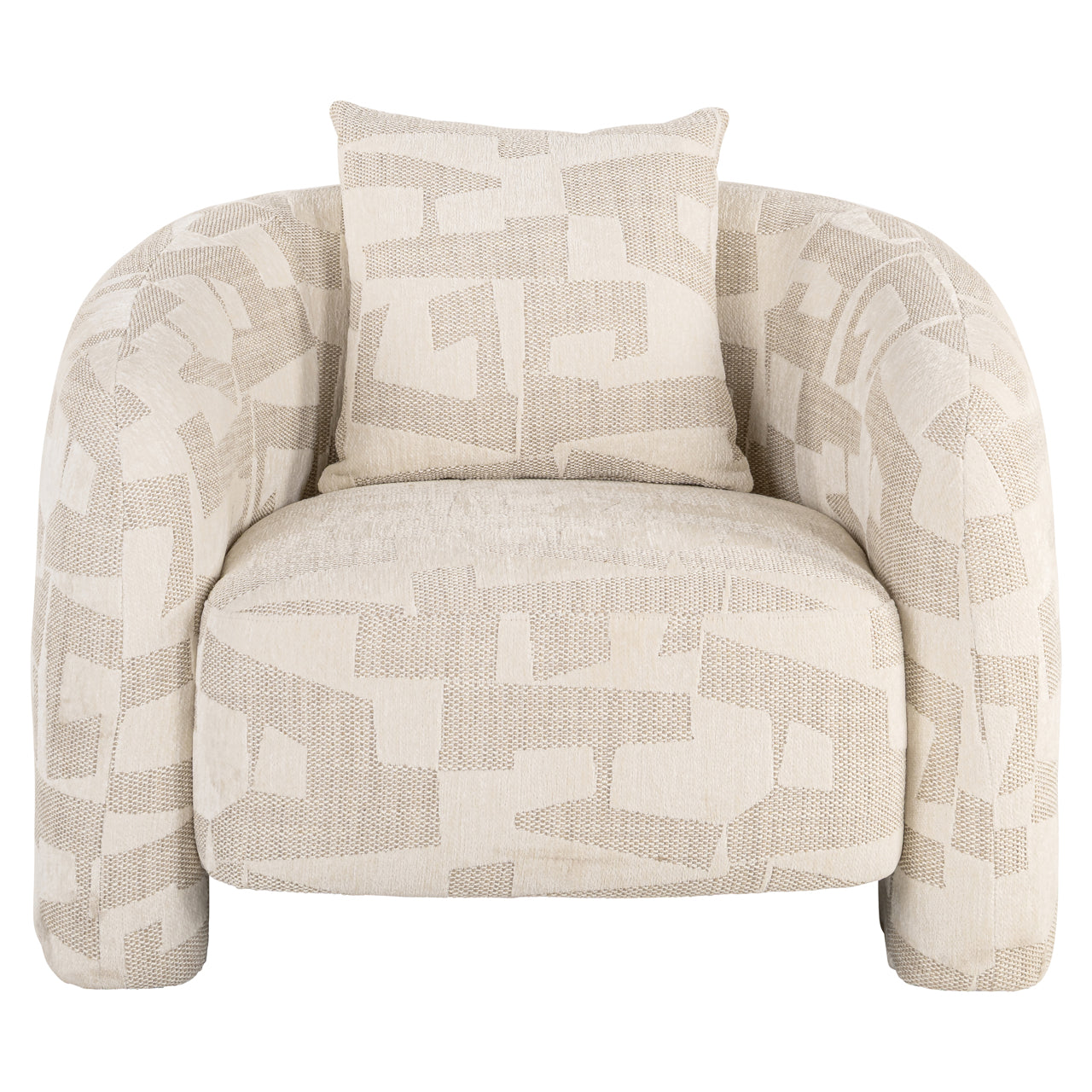 Richmond Interiors Lounge Stuhl Tuscany beige graffic Lounge Stuhl Richmond Interiors