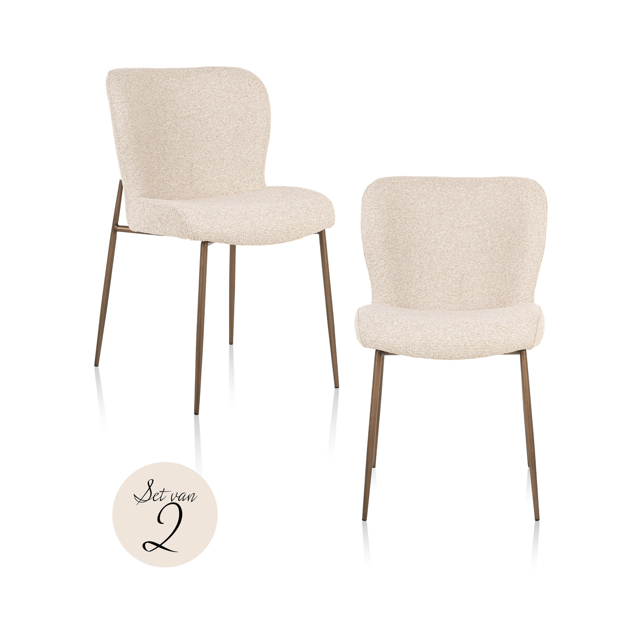 Richmond Interiors Esszimmerstuhl Odarby biscotti (Set of 2) Esszimmerstuhl Richmond Interiors