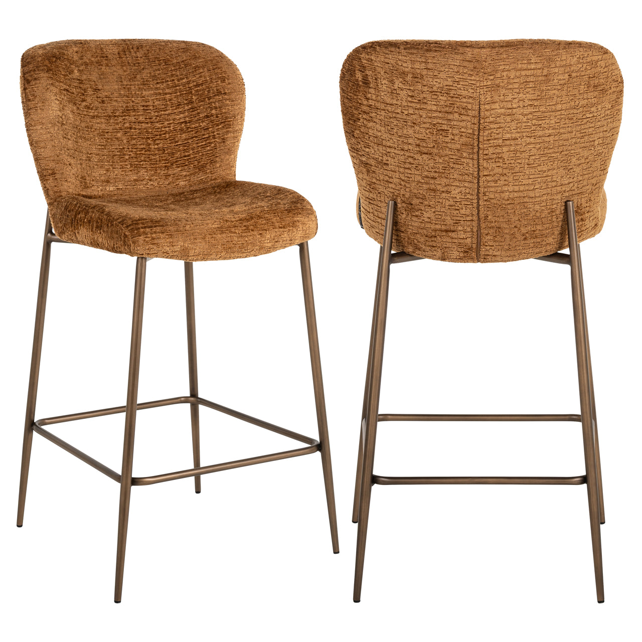 Richmond Interiors Thekenstuhl Odarby cognac fusion Thekenstuhl Richmond Interiors