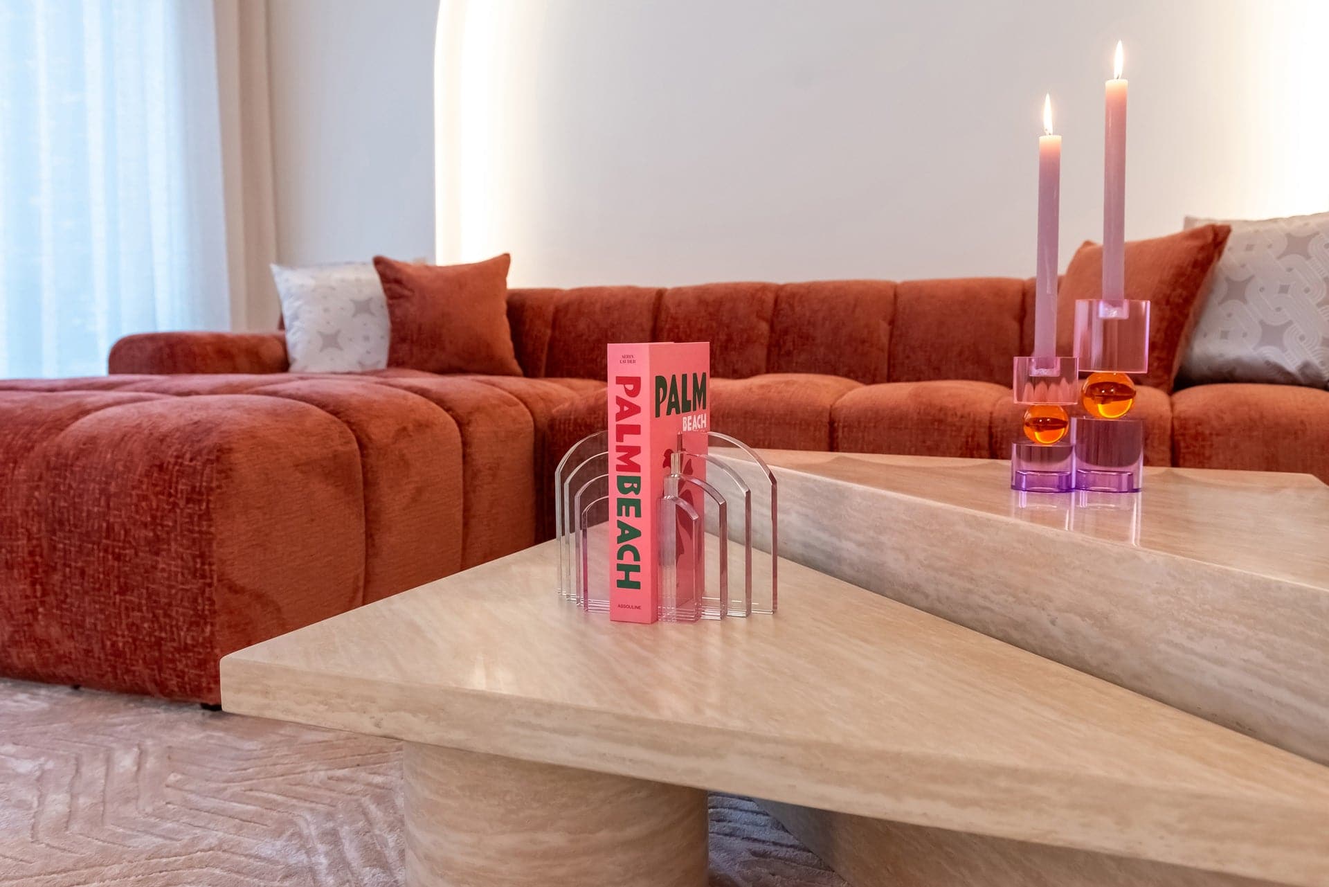 Richmnd Interiors Couchtisch Set Fictus Travertin faux (Beige) Couchtisch eckig Richmond Interiors