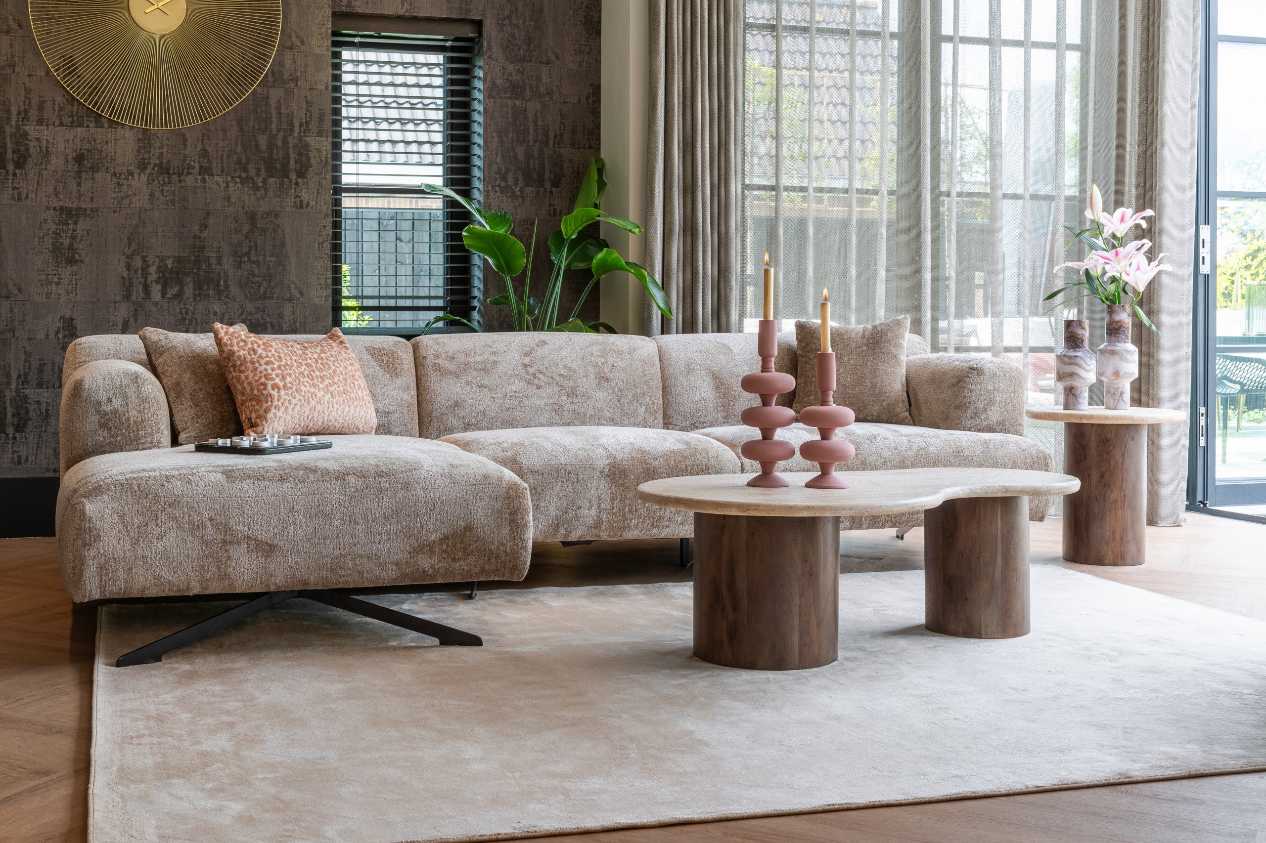 Richmond Interiors Beistelltisch Douglas brown 50Ø