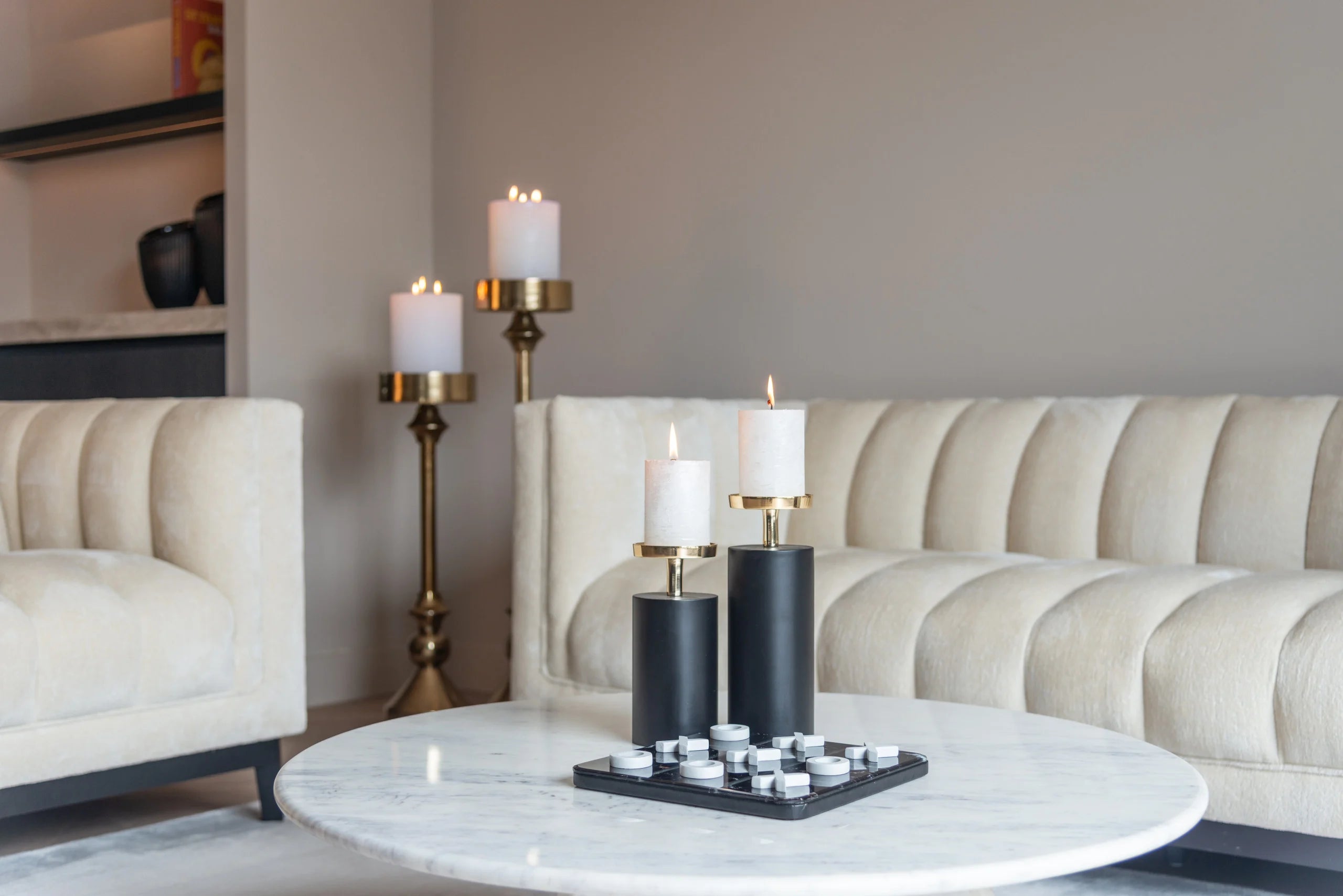 Richmond Interiors Kissen Mindy quadrant cream 50x50 Kissen Richmond Interiors