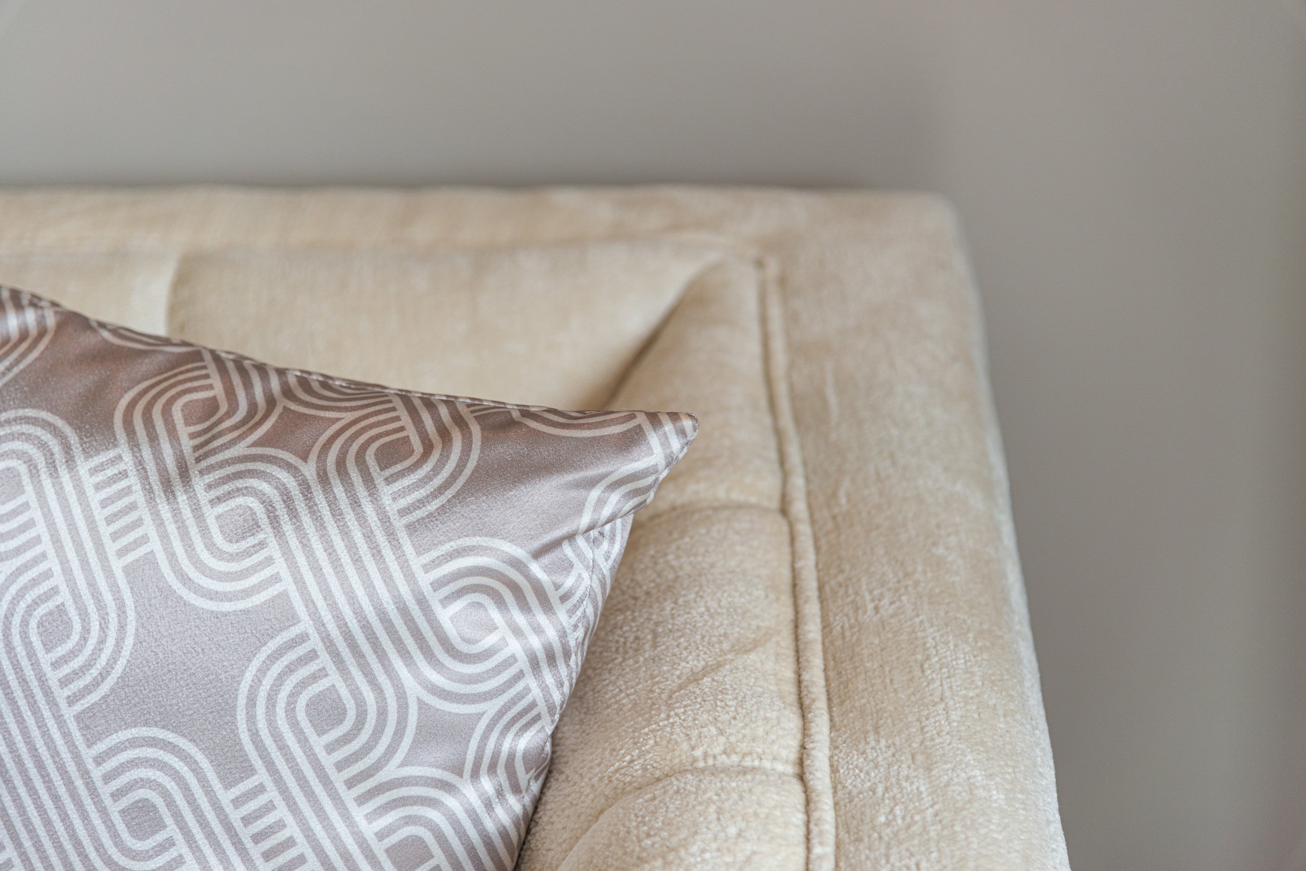 Richmond Interiors Kissen Mindy quadrant cream 50x50