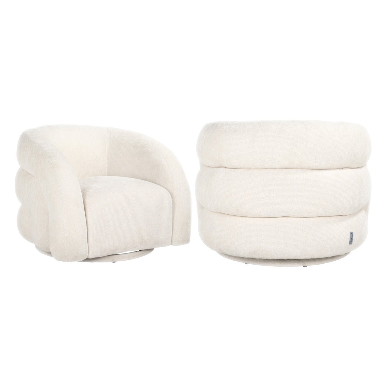 Richmond Interiors Lounge Stuhl Arcus white unicorn swivel Lounge Stuhl Richmond Interiors