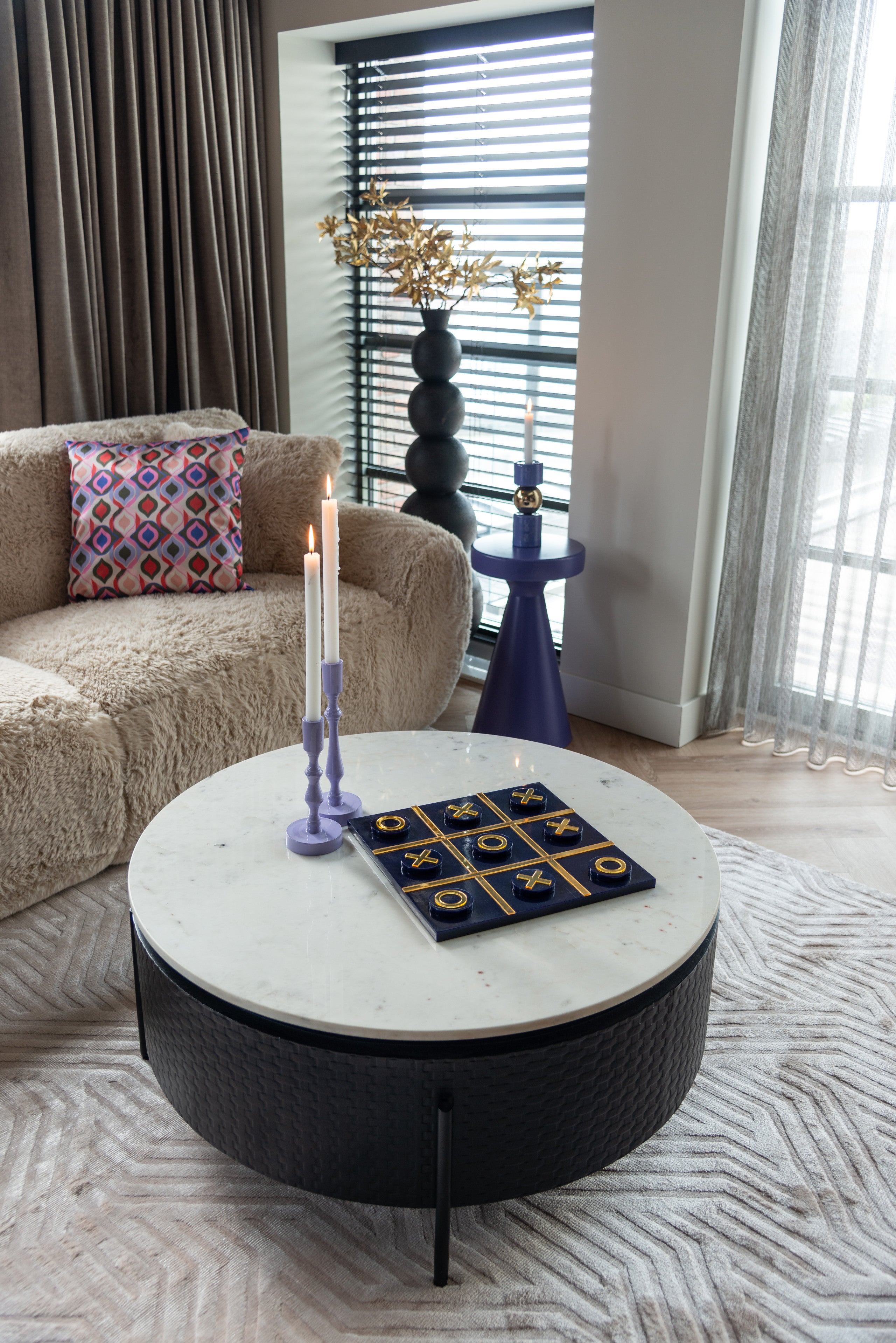 Richmond Interiors Kerzenhalter Febe purple