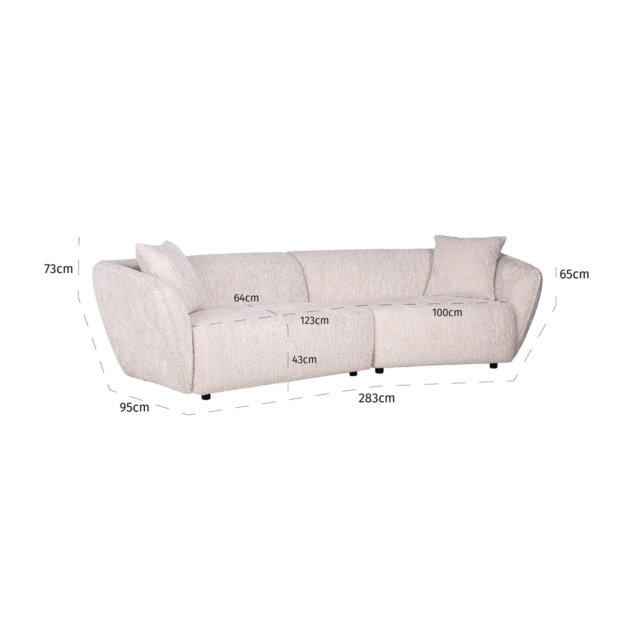 Richmond Interiors Sofa Armand lovely cream Sofa Richmond Interiors