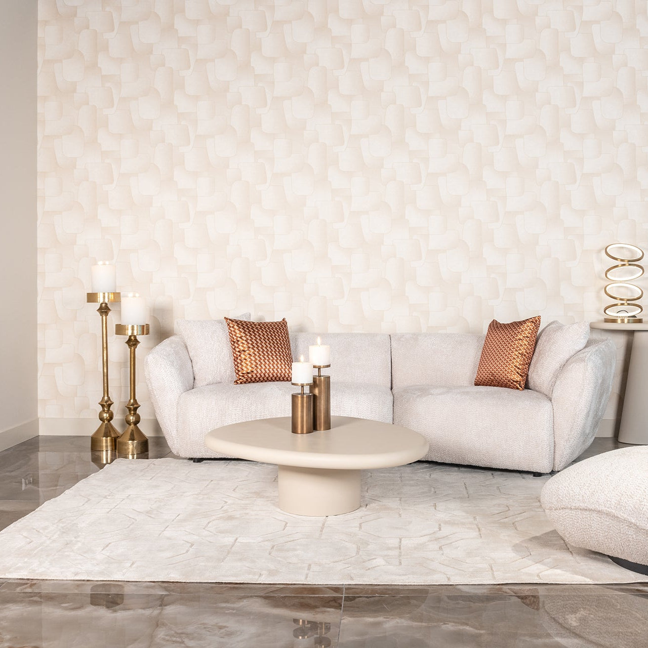 Richmond Interiors Teppich Flynn elfenbein 200x300 Eckiger Teppich 300 cm Richmond Interiors