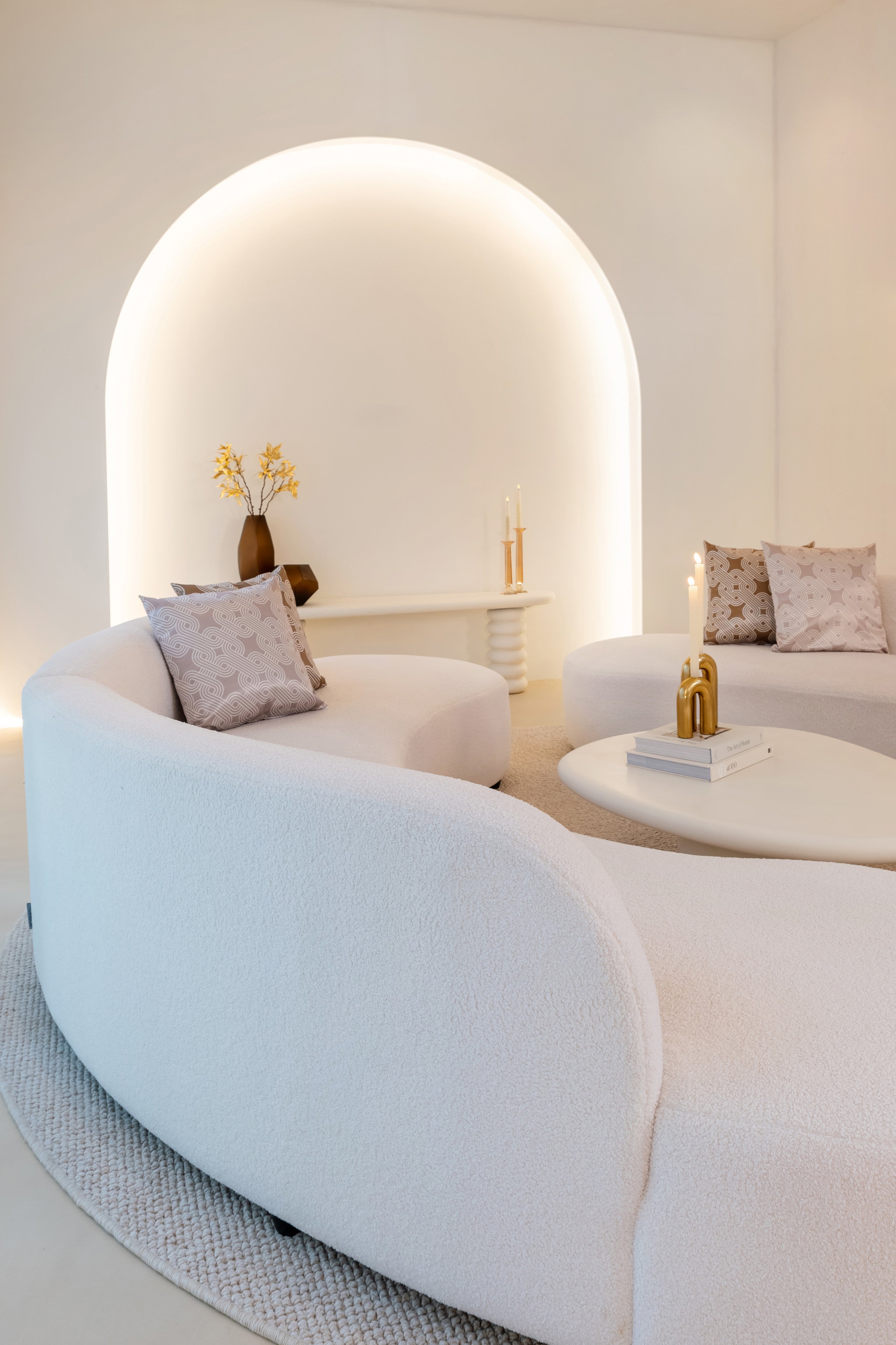 Richmond Interiors Couchtisch Bloomstone white 110x90 Couchtisch Richmond Interiors