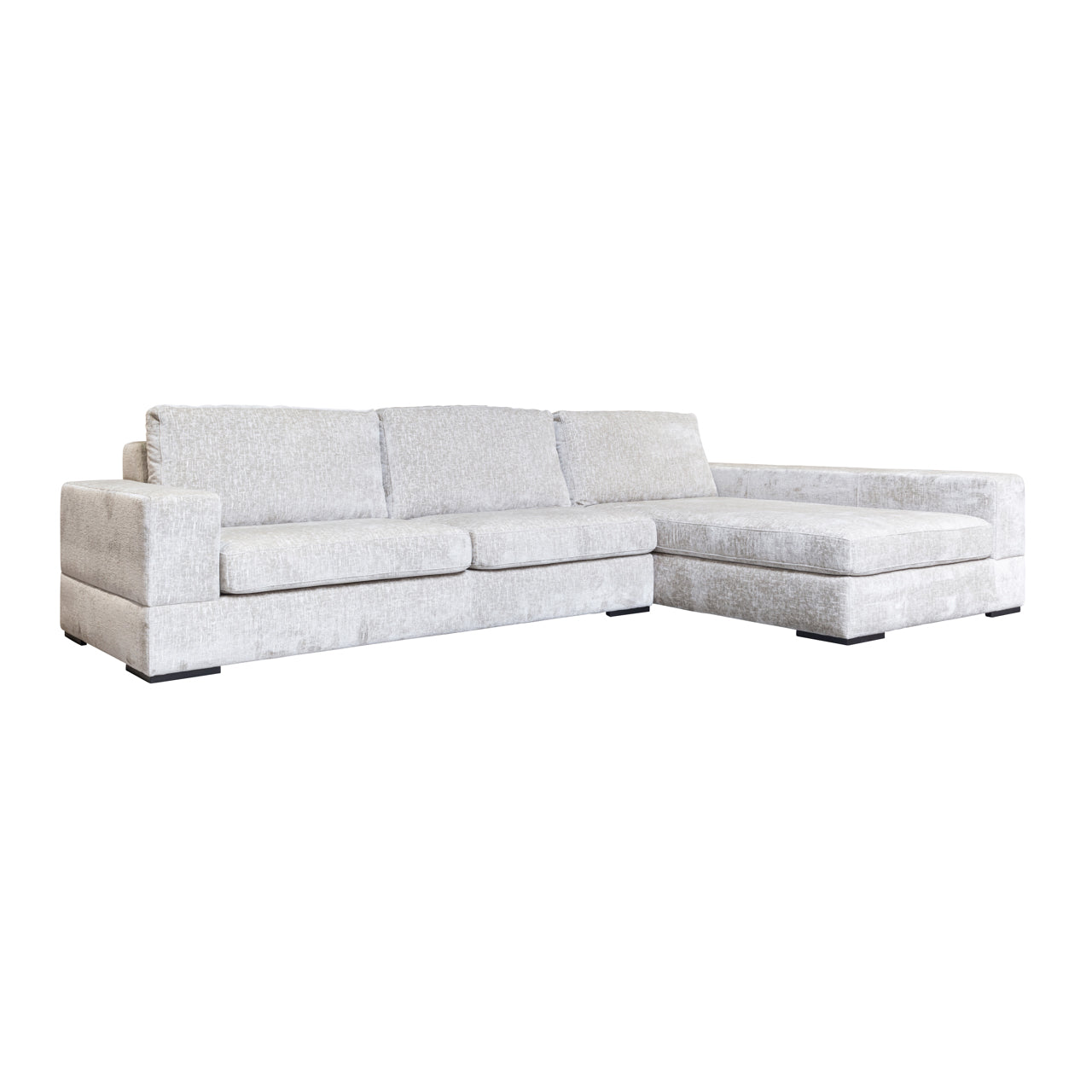 Richmond Interiors Sofa Pasha pearl island 3-seater + lounge right fully upholstered Sofa Richmond Interiors