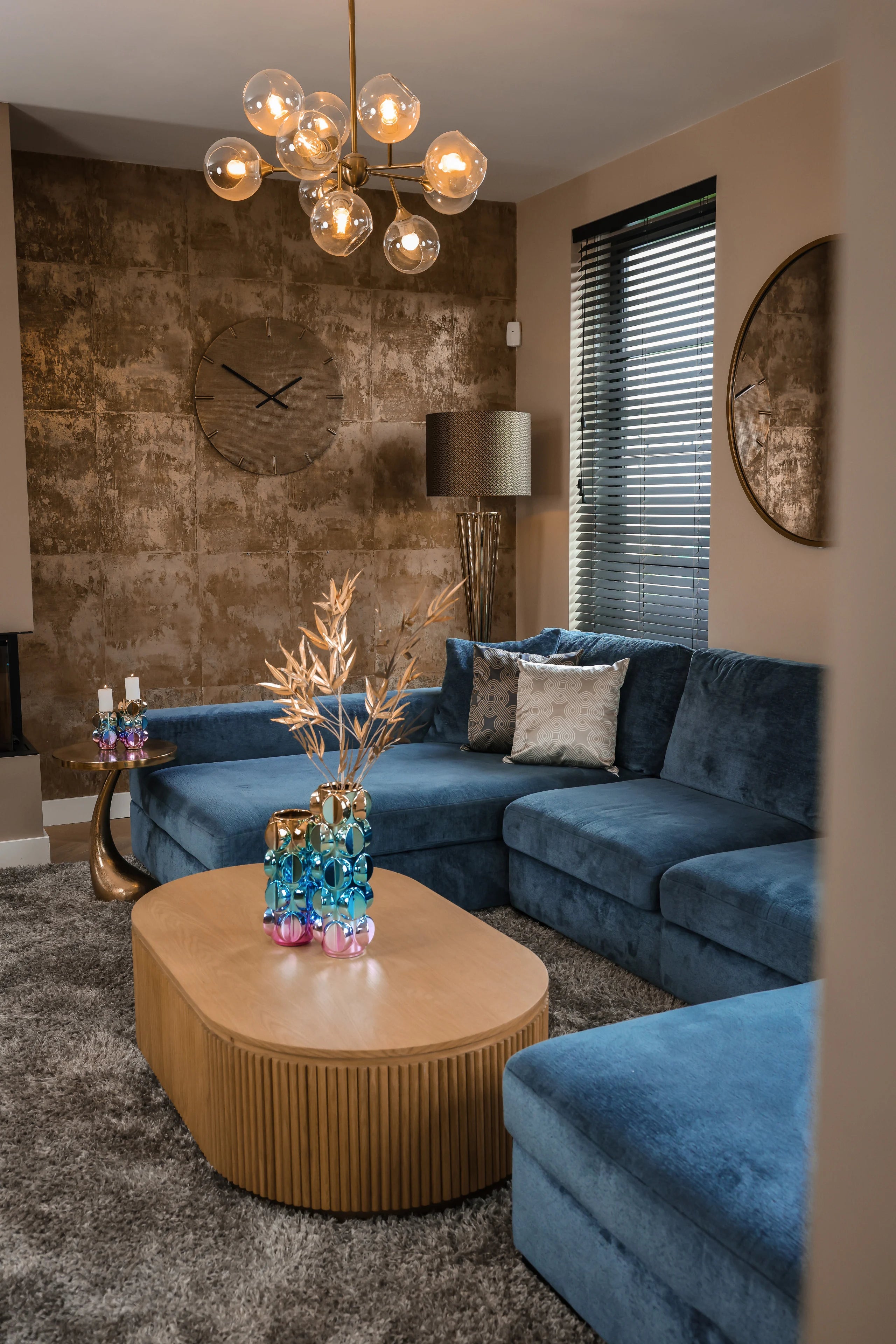 Richmond Interiors Kissen Mindy quadrant cream 50x50