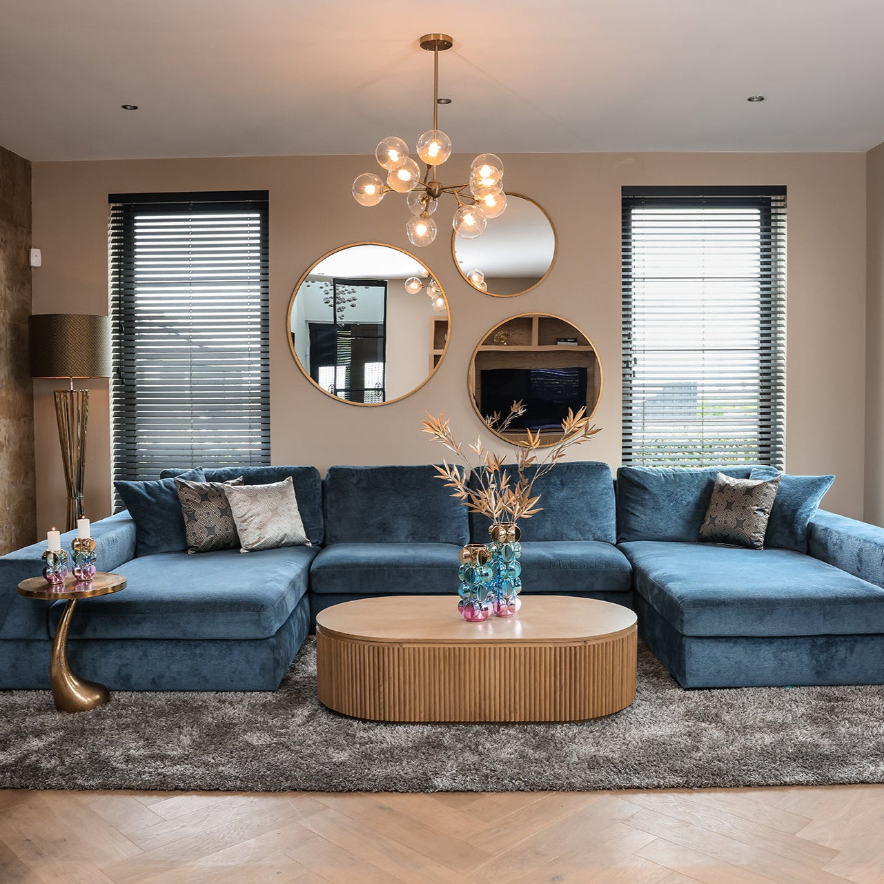 Richmond Interiors Couchtisch Belfort Kapsel Couchtisch oval Richmond Interiors