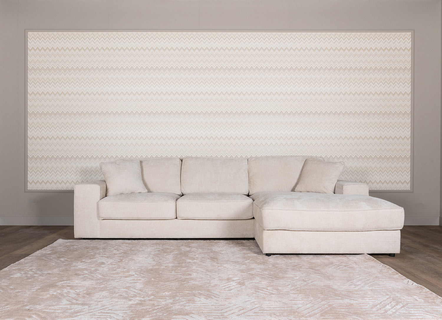 Richmond Interiors Sofa Santos Lounge links + 2,5-Sitzer beige niagara 3-Sitzer Sofa Richmond Interiors