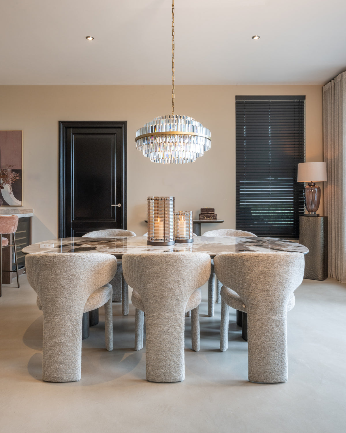 Richmond Interiors Esszimmerstuhl Viola natural linear