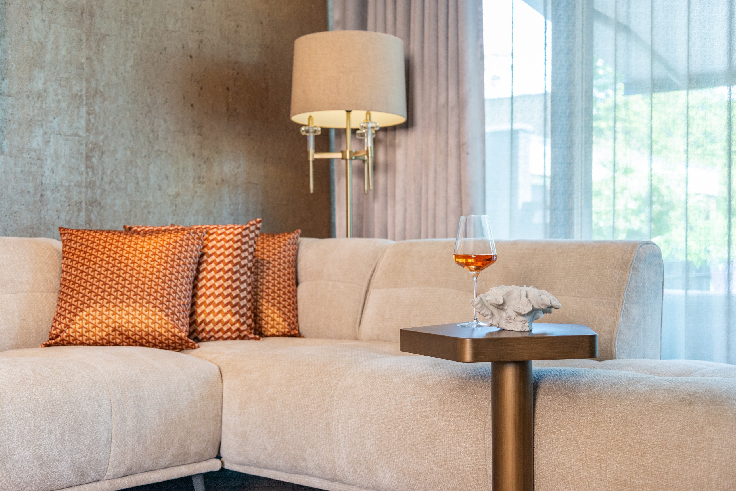 Richmond Interiors Kissen Philine brique 50x50 Kissen Richmond Interiors