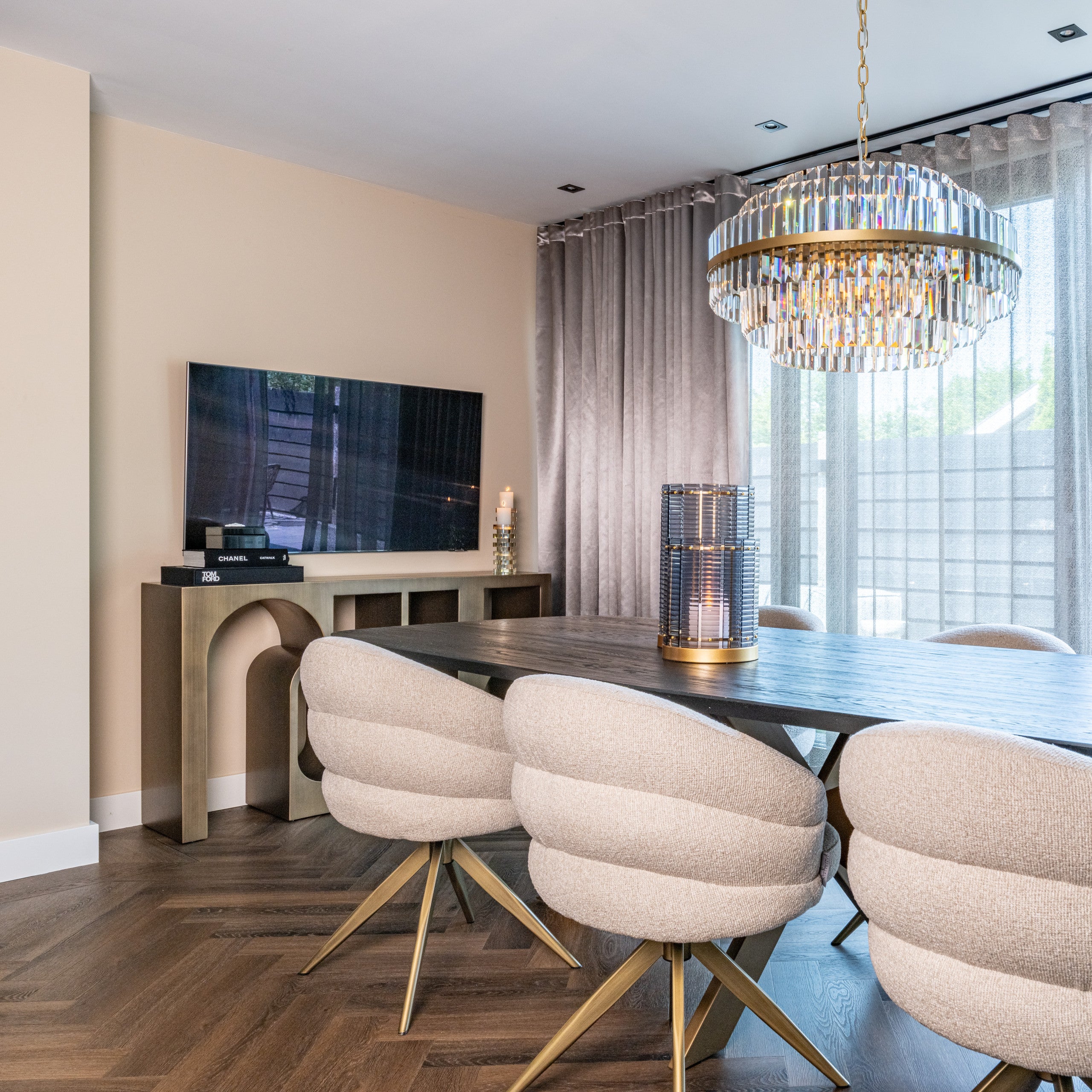 Richmond Interiors Pendelleuchte Desire brushed gold small Pendelleuchte Richmond Interiors