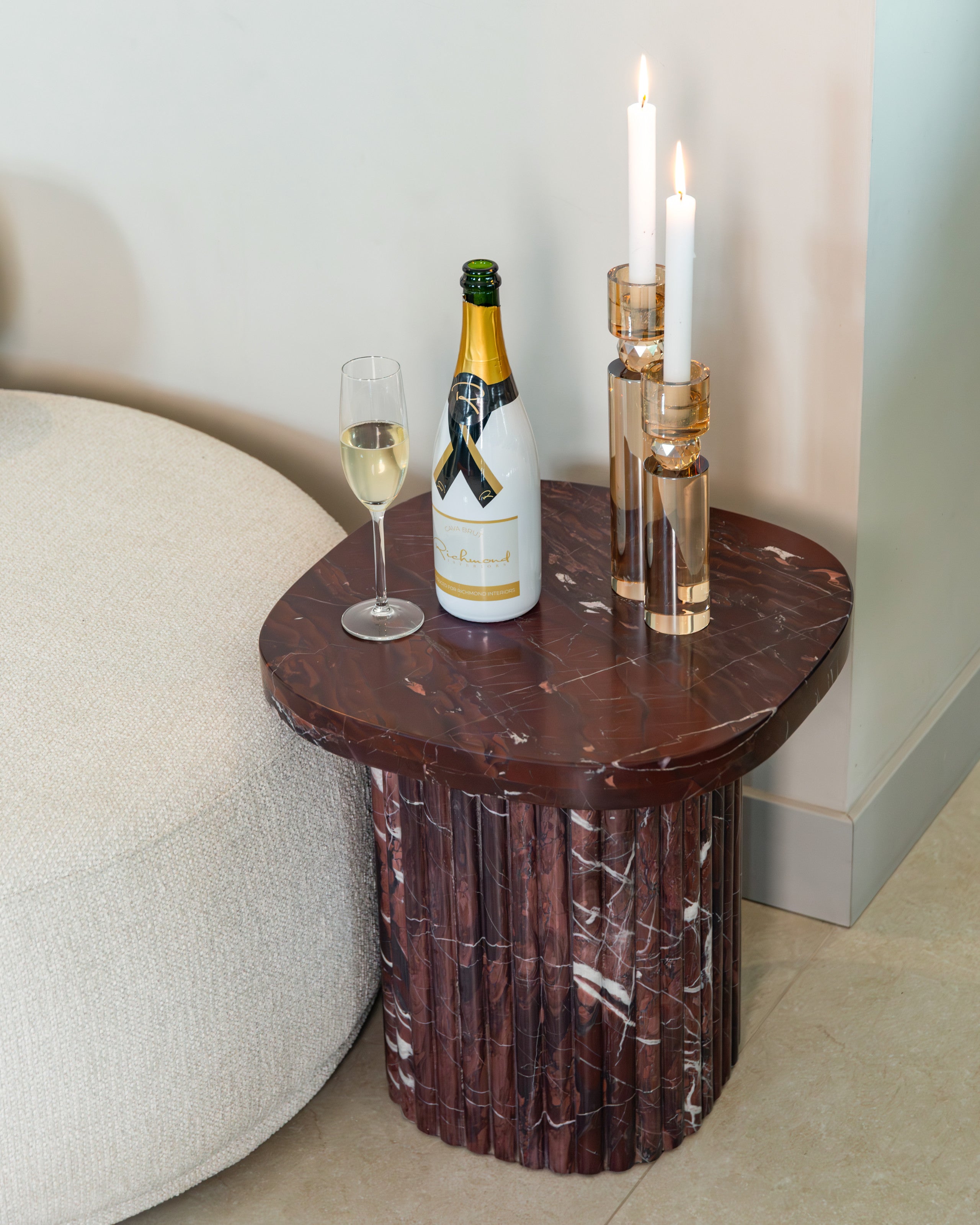 Richmond Interiors Kerzenhalter Piper Champagne large Kerzenhalter Richmond Interiors