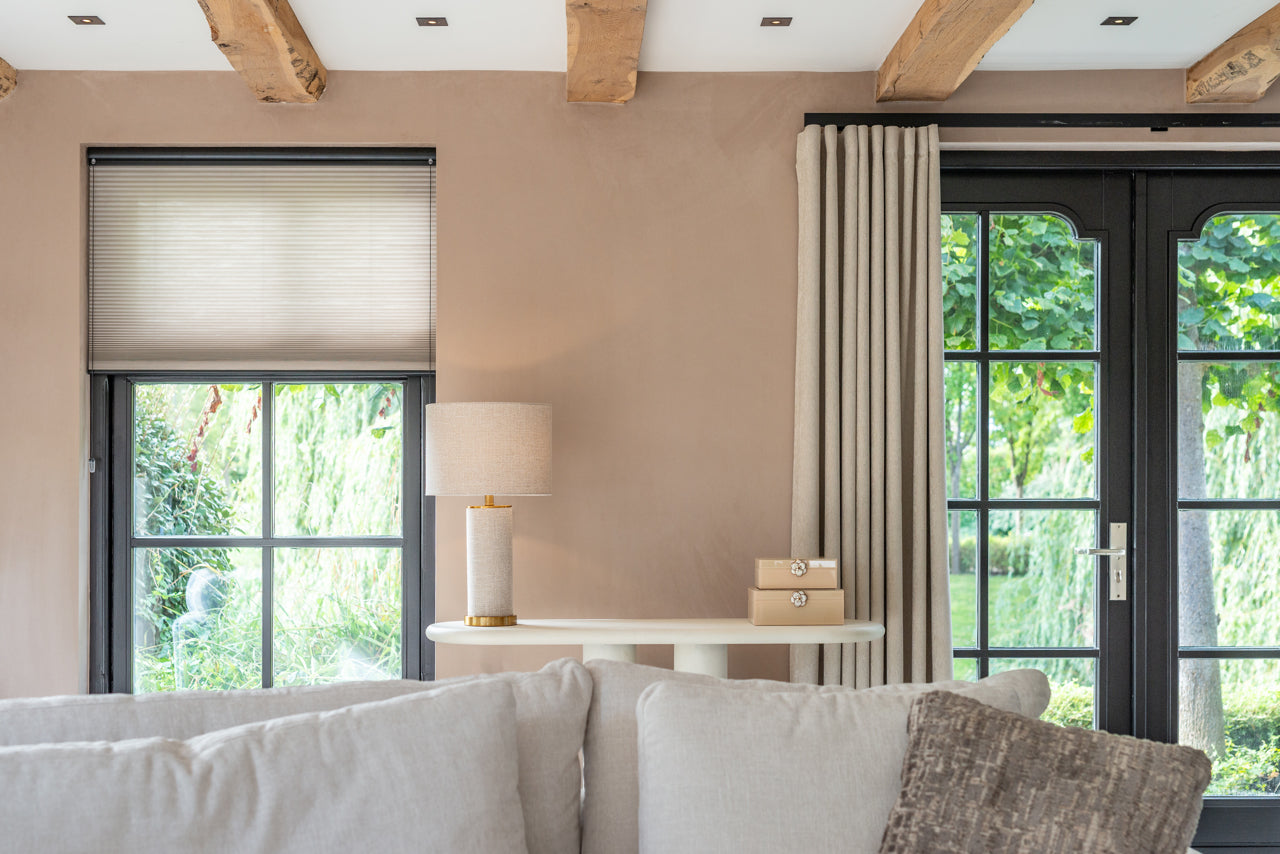Richmond Interiors Tischlampe Joline beige Tischlampe Richmond Interiors