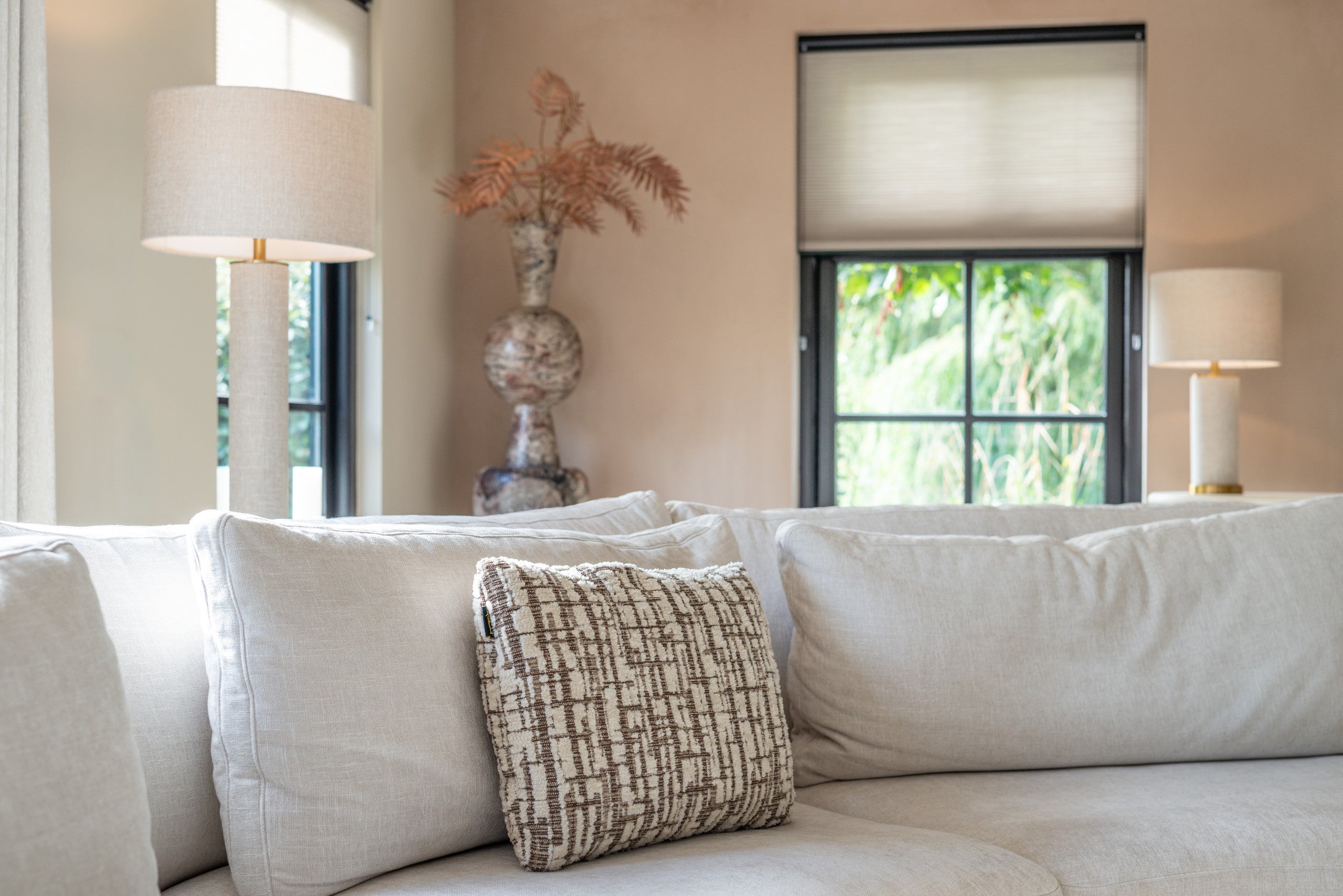 Richmond Interiors Kissen Oliv cream 40x60