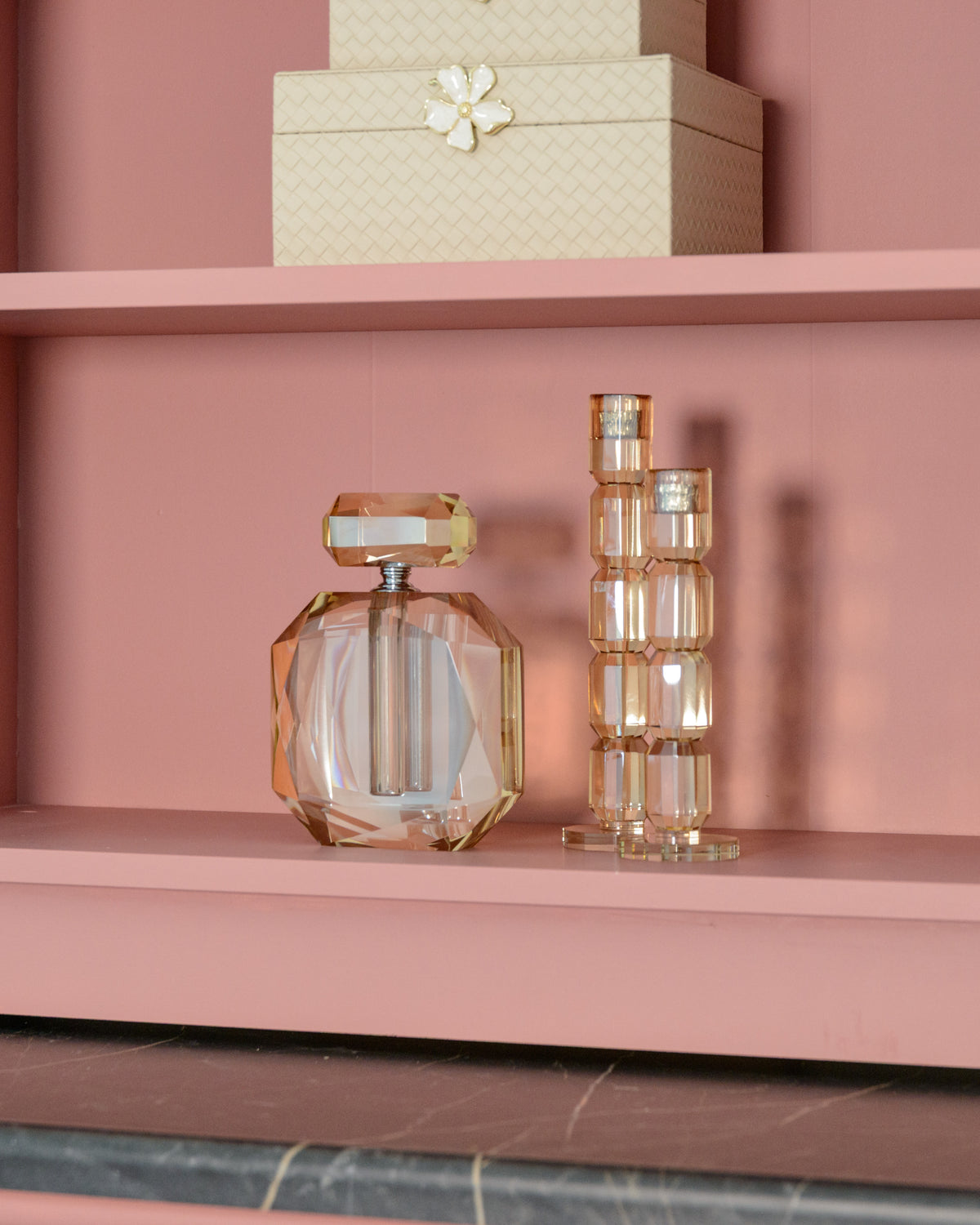 Richmond Interiors Dekoratives Objekt Khloe Champagne perfume bottle Richmond Interiors