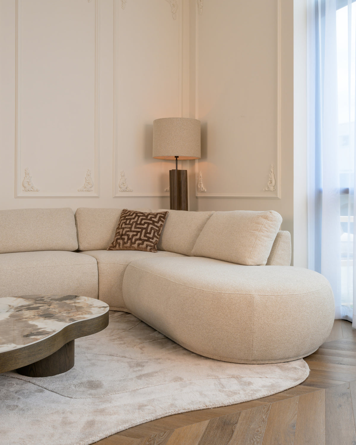 Richmond Interiors Stehlampe Jamy walnut Richmond Interiors