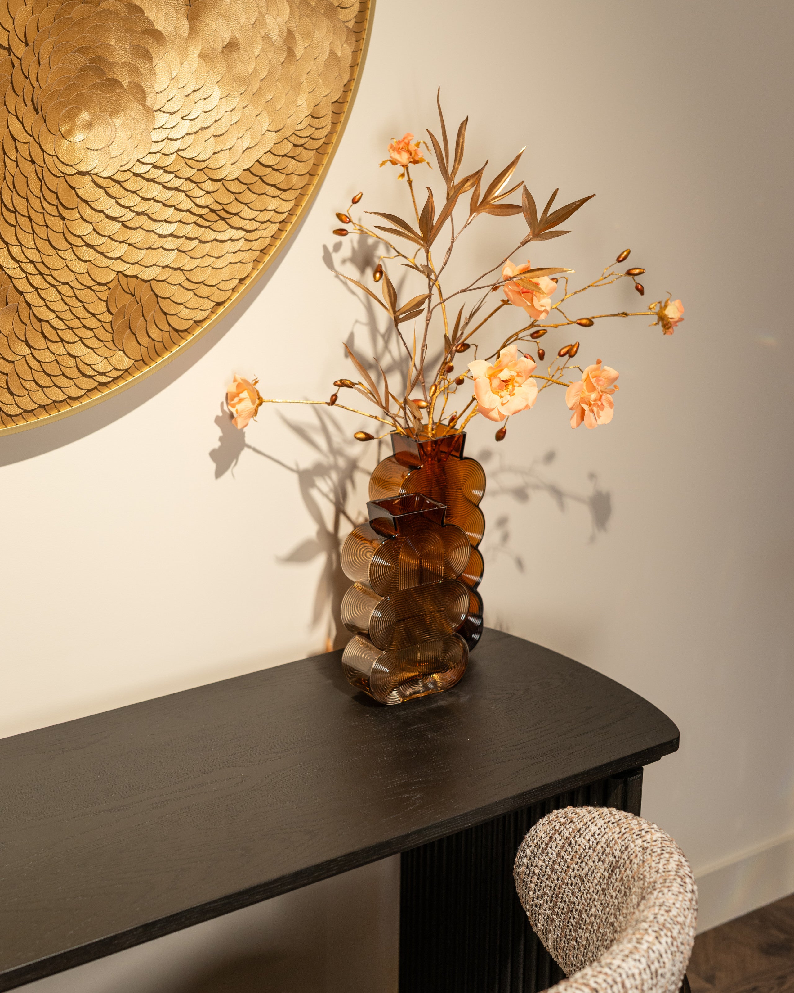 Richmond Interiors Wandkunst Bloom gold