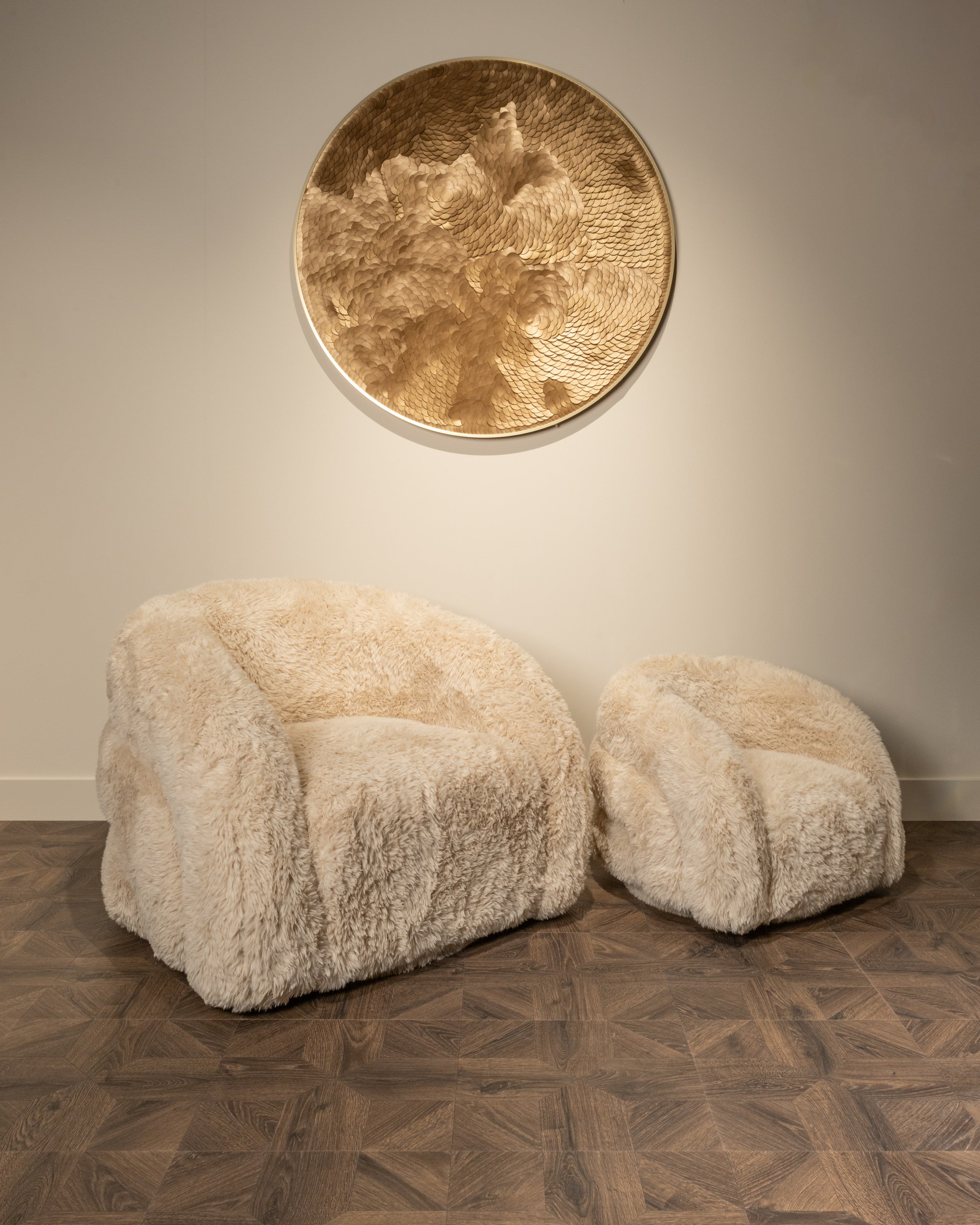 Richmond Interiors Wandkunst Bloom gold