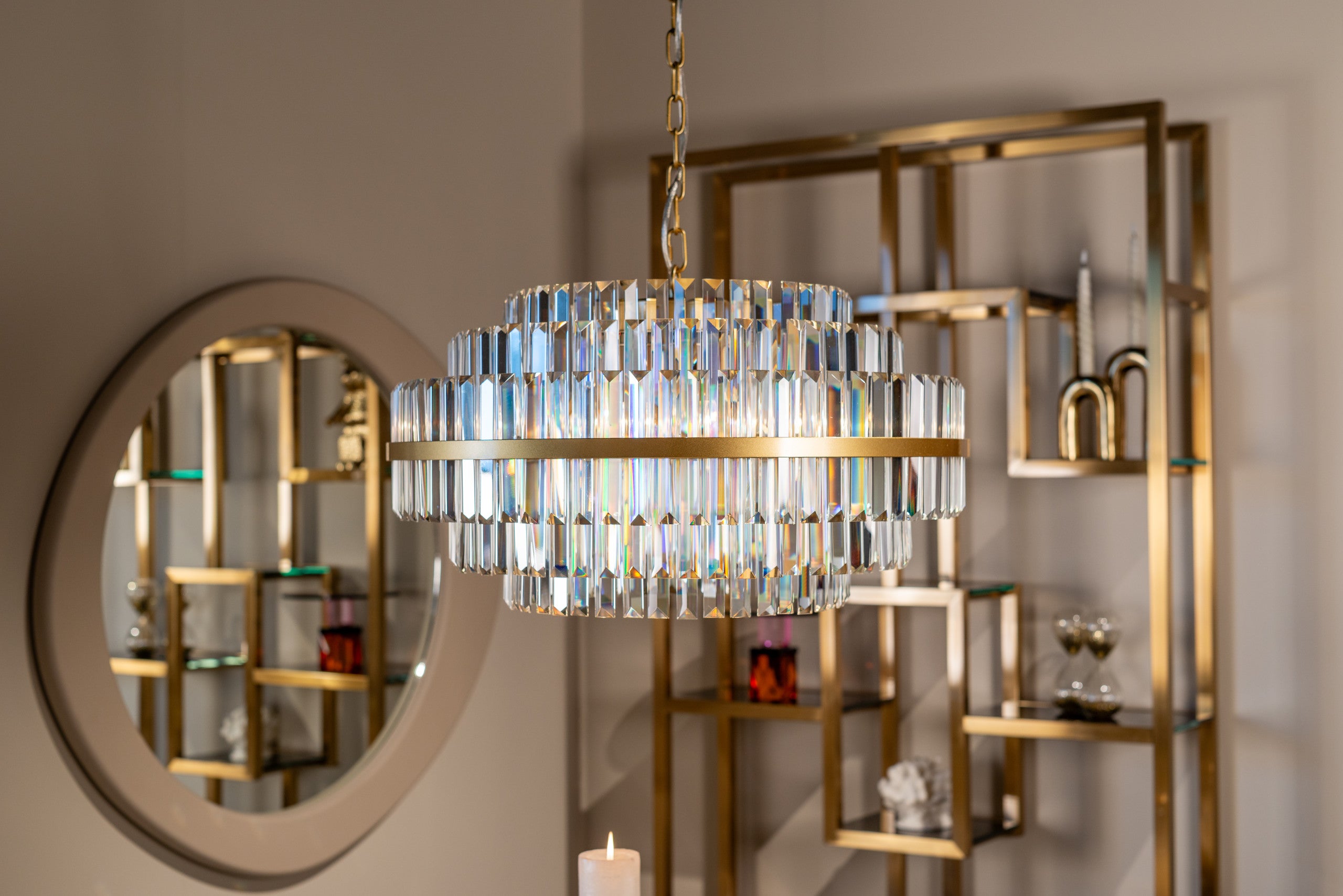 Richmond Interiors Pendelleuchte Desire brushed gold small Pendelleuchte Richmond Interiors