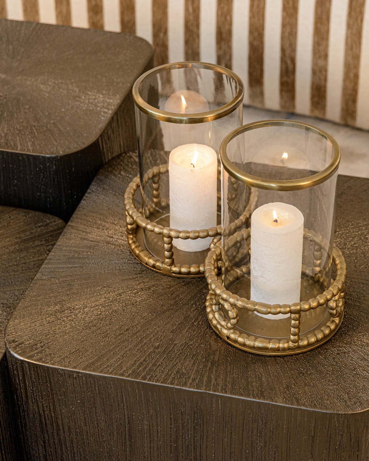 Richmond Interiors Windlicht Mile brass antique Richmond Interiors