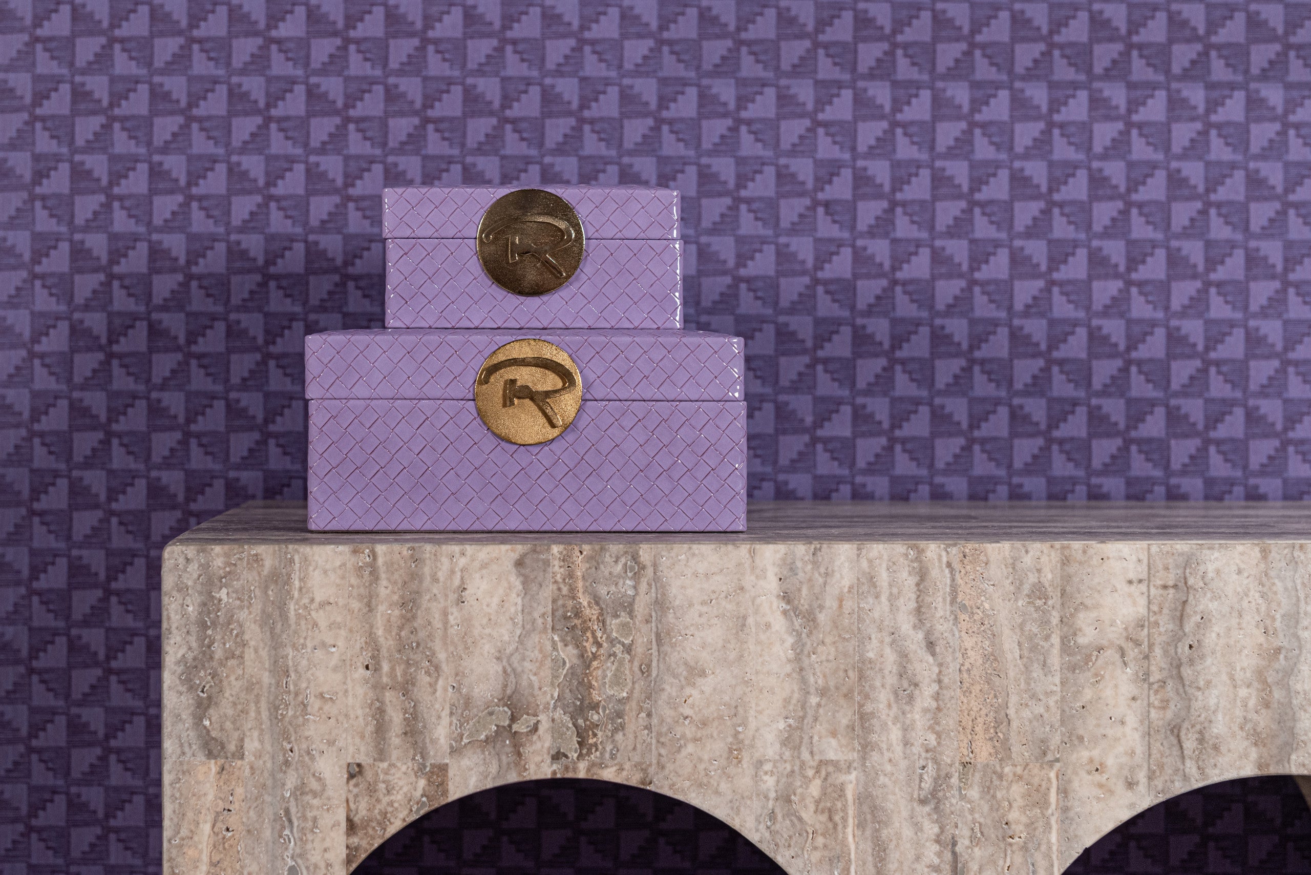 Richmond Interiors Aufbewahrungsbox Joelle purple small Aufbewahrungsbox Richmond Interiors